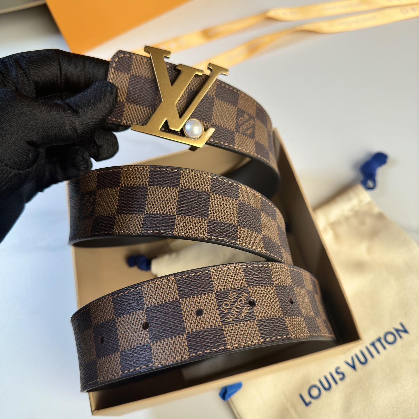 Louis Vuitton Basic Belt Cow Leather S-l