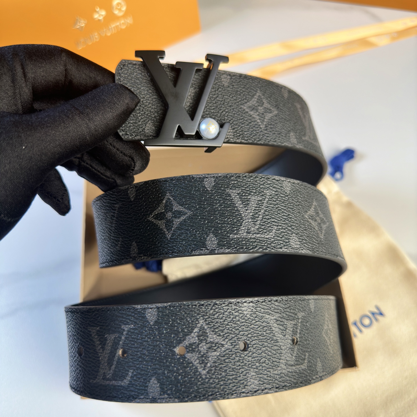 Louis Vuitton Basic Belt Cow Leather S-l