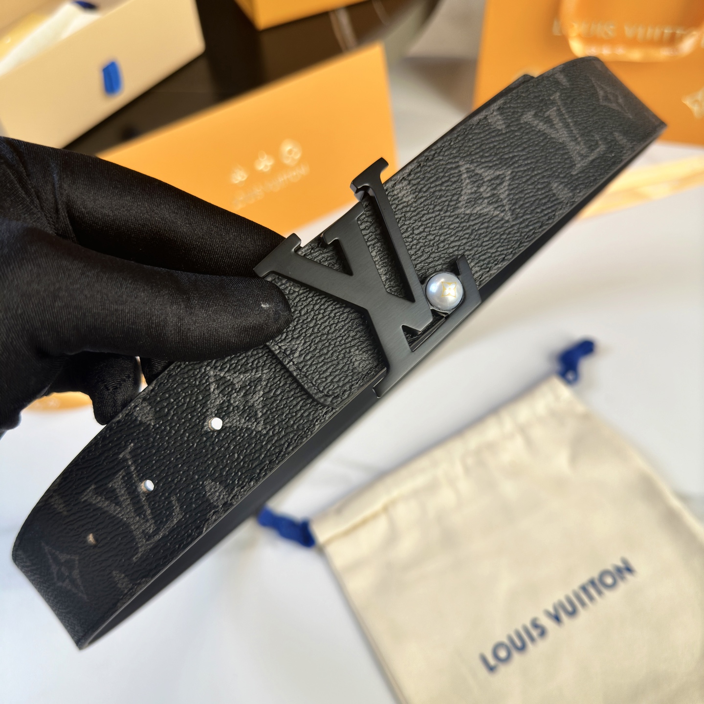 Louis Vuitton Basic Belt Cow Leather S-l