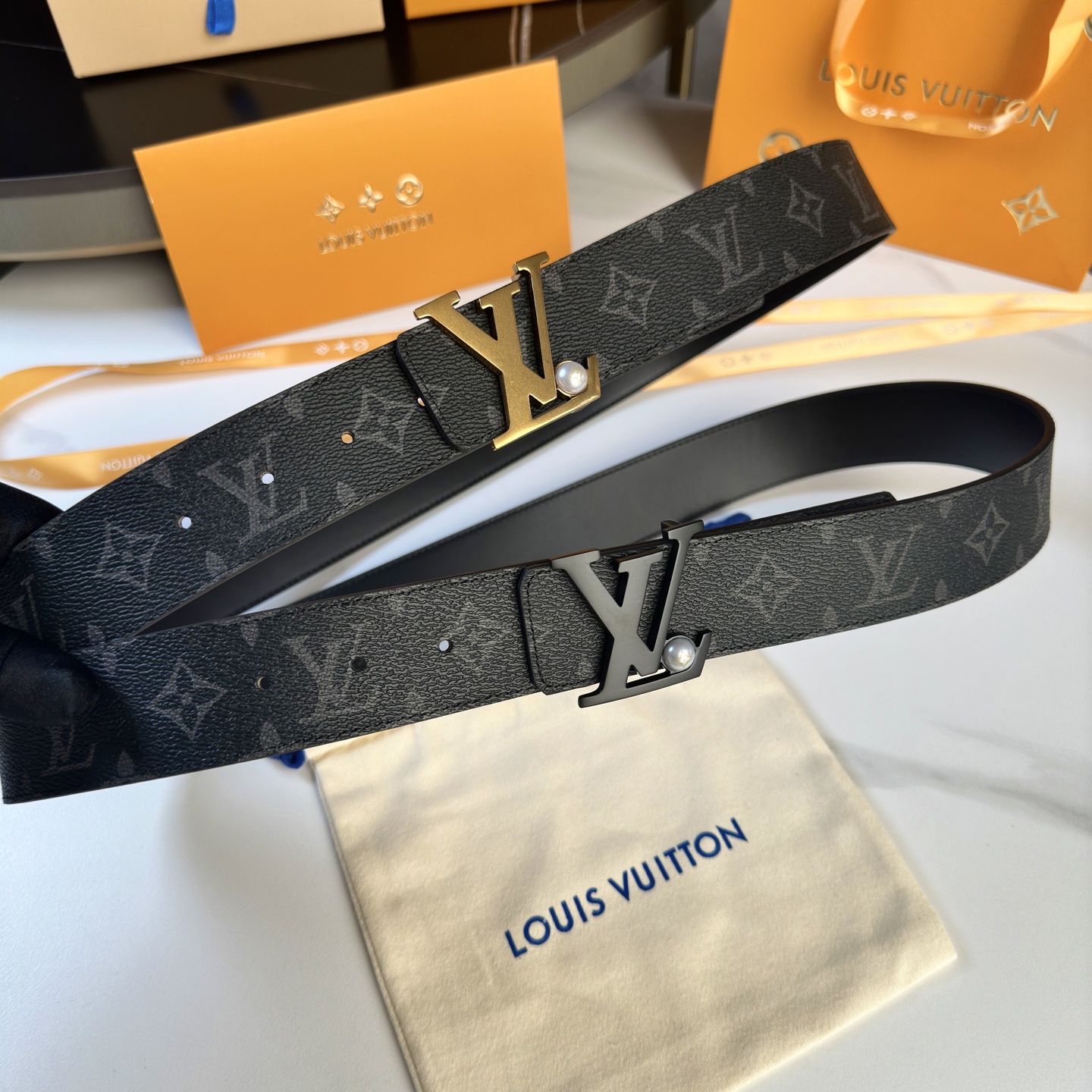 Louis Vuitton Basic Belt Cow Leather S-l