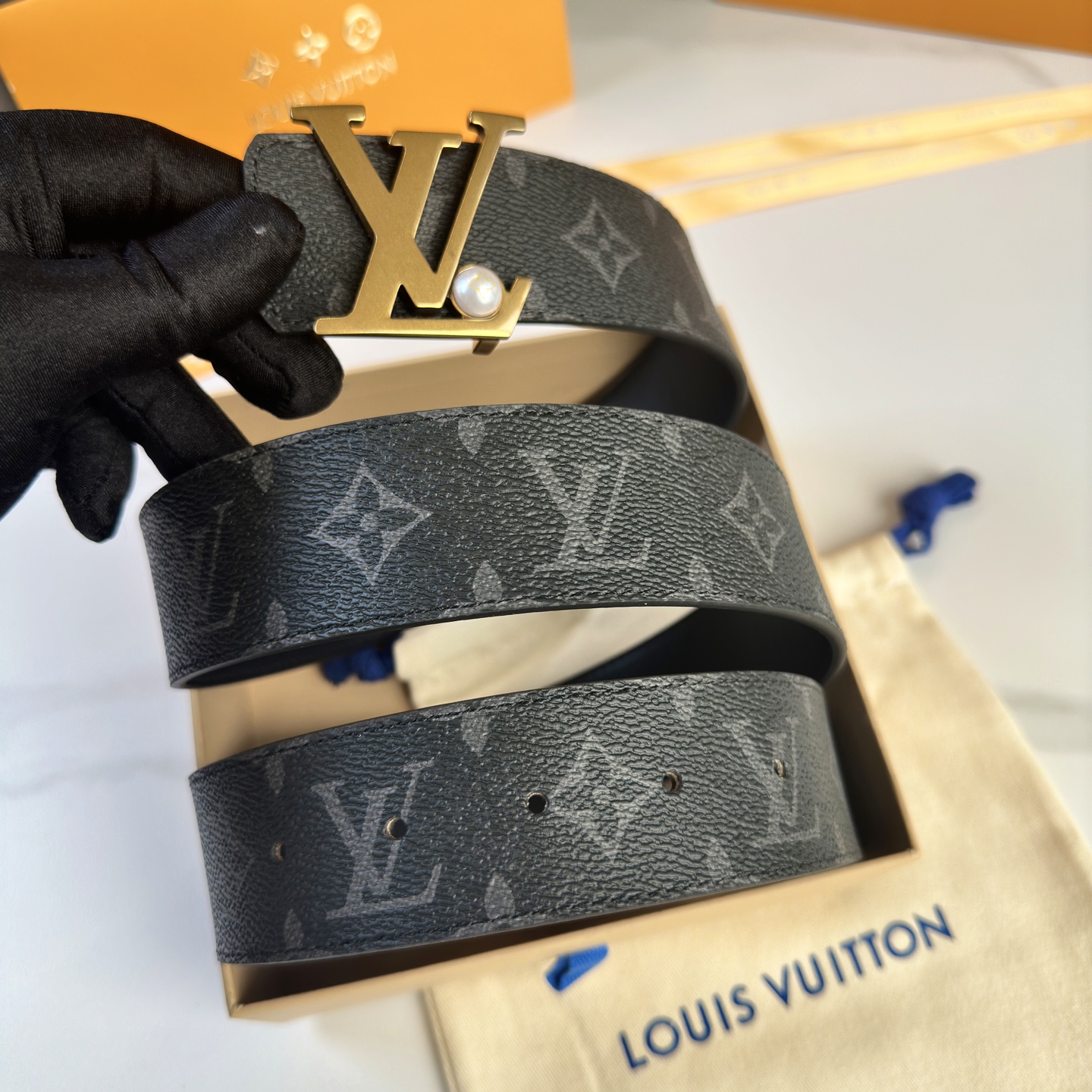 Louis Vuitton Basic Belt Cow Leather S-l