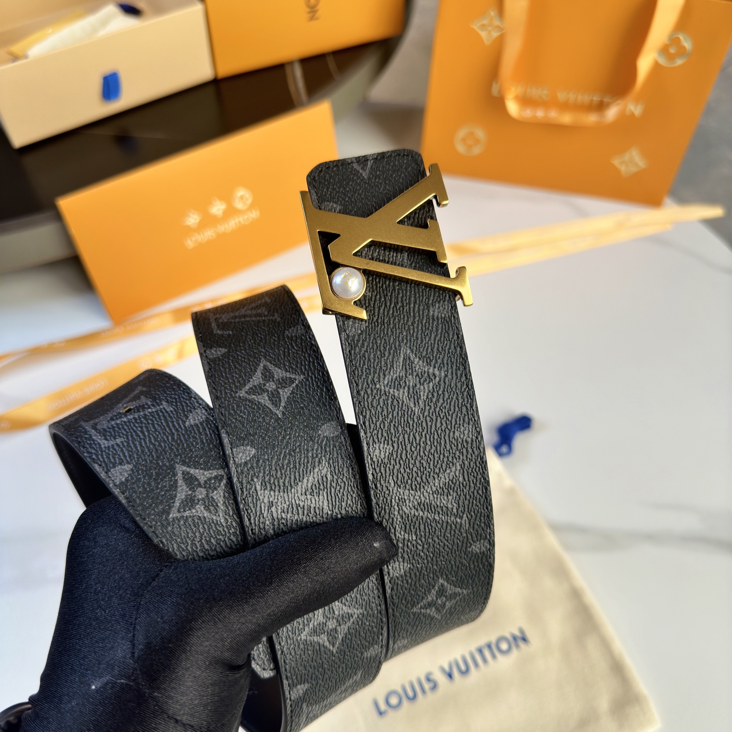 Louis Vuitton Basic Belt Cow Leather S-l