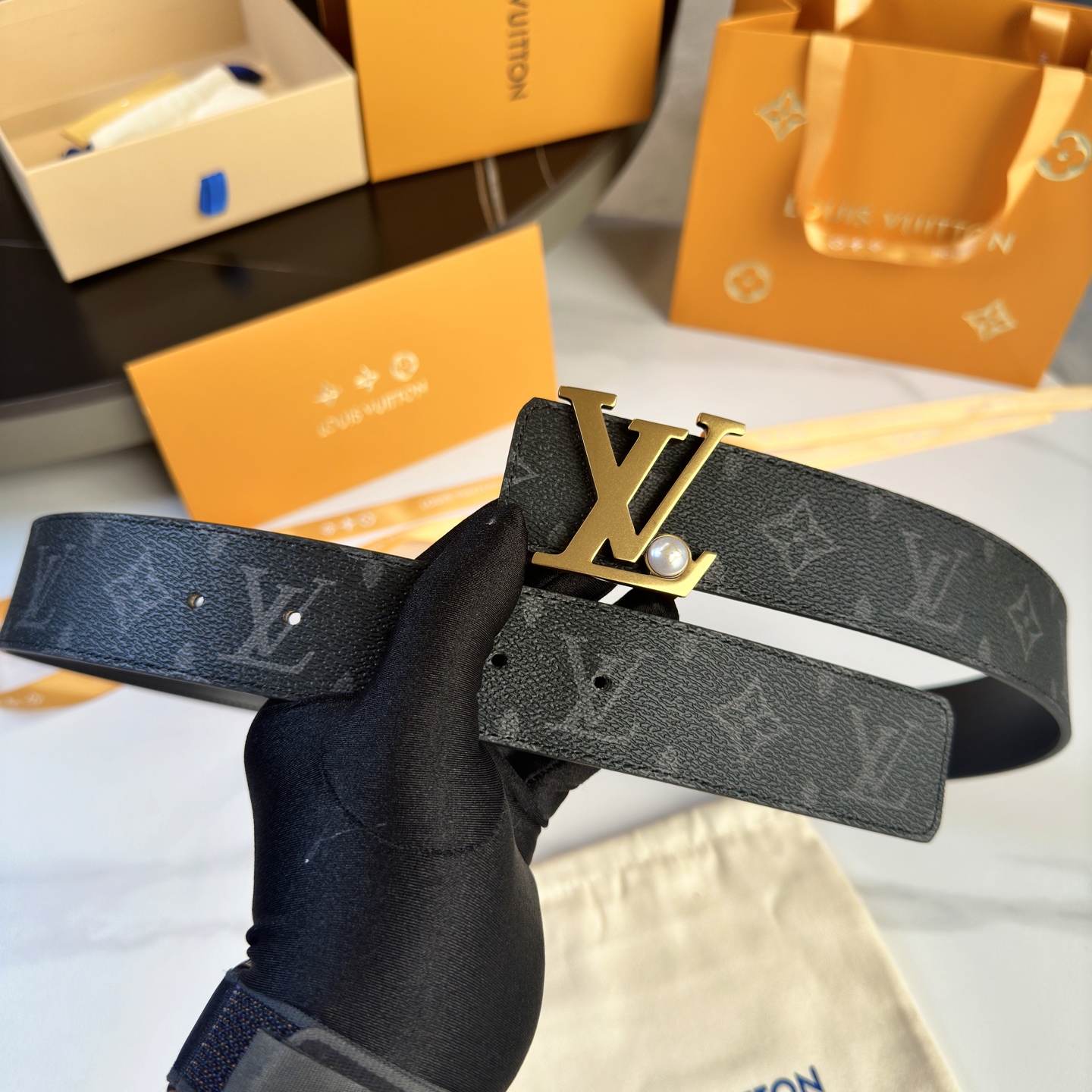 Louis Vuitton Basic Belt Cow Leather S-l