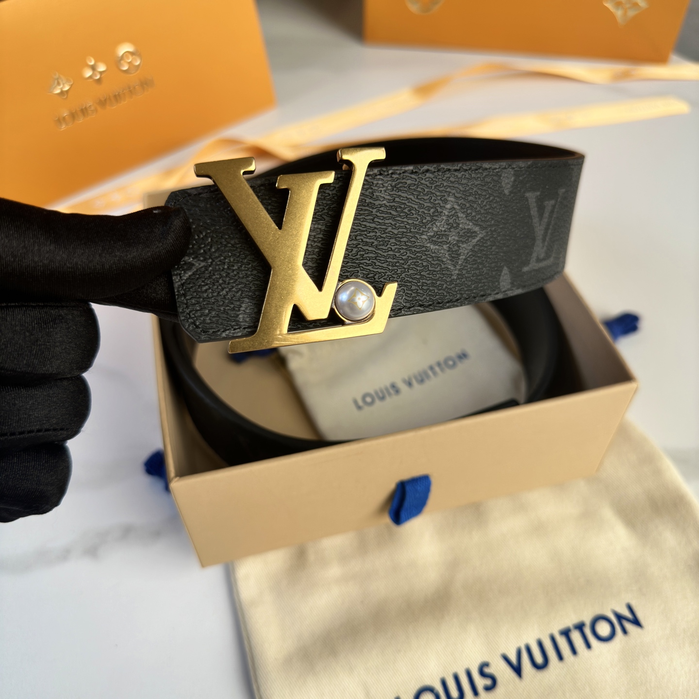 Louis Vuitton Basic Belt Cow Leather S-l