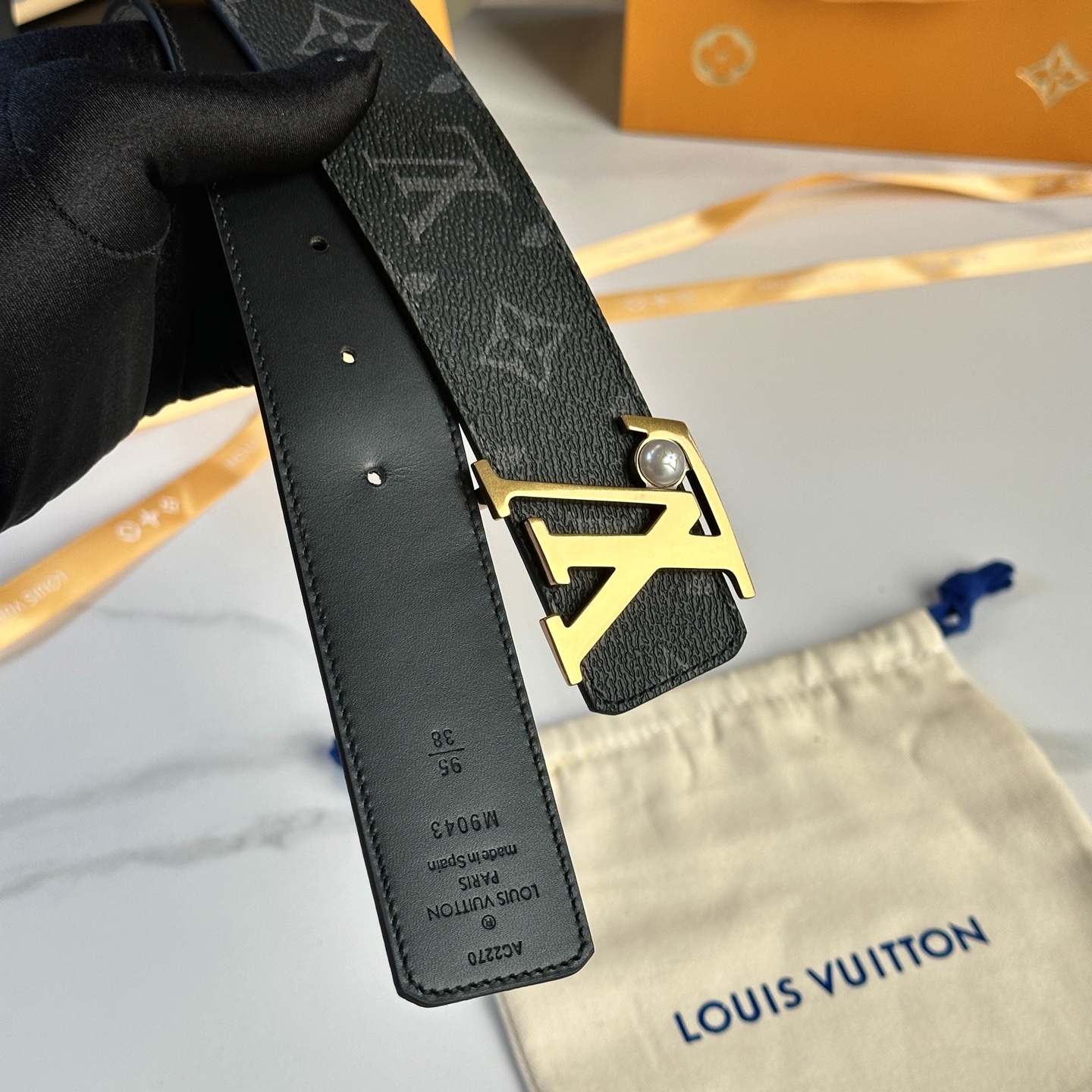 Louis Vuitton Basic Belt Cow Leather S-l
