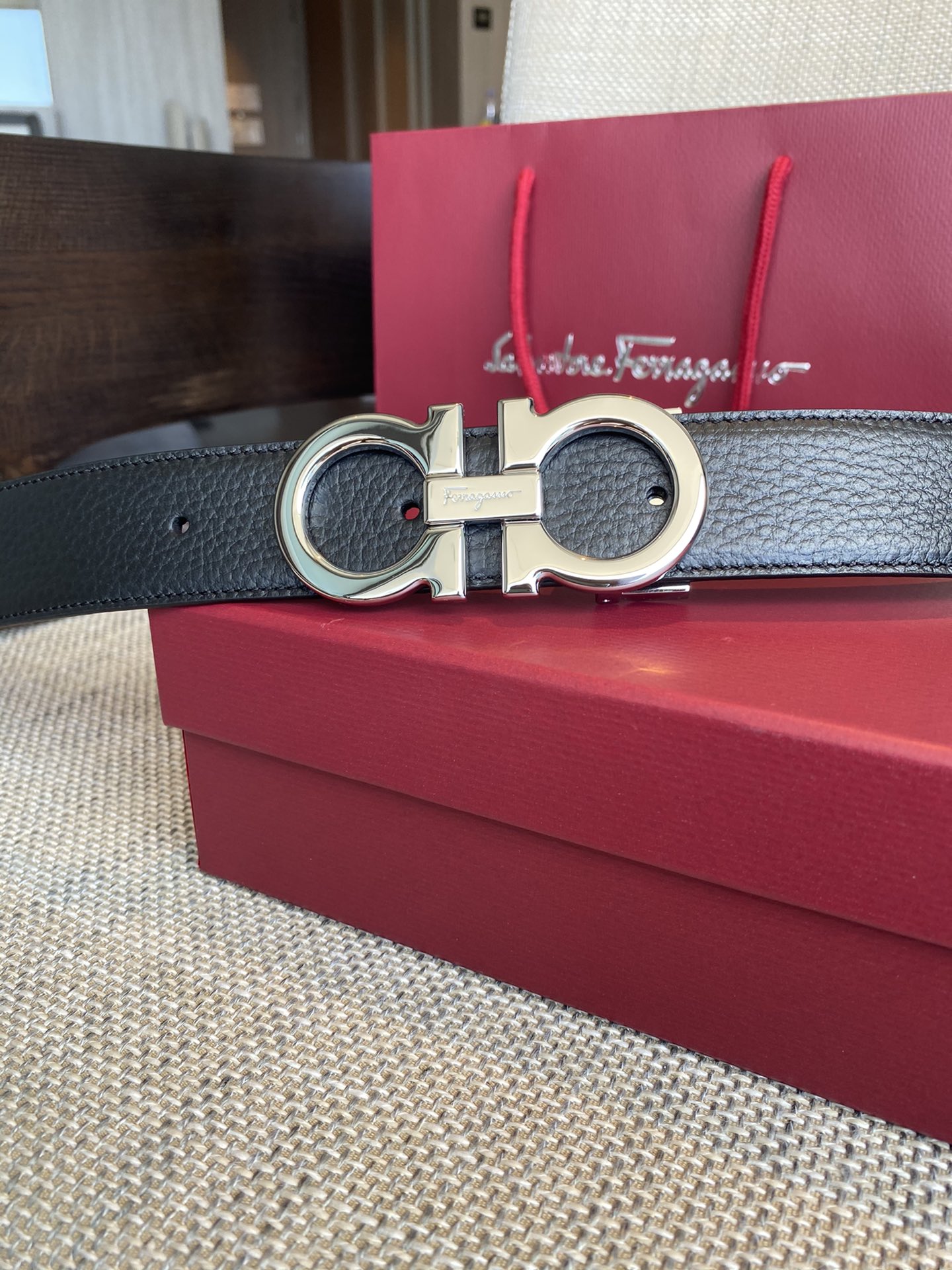 Salvatore Ferragamo Male Basic Belt Cow Leather M