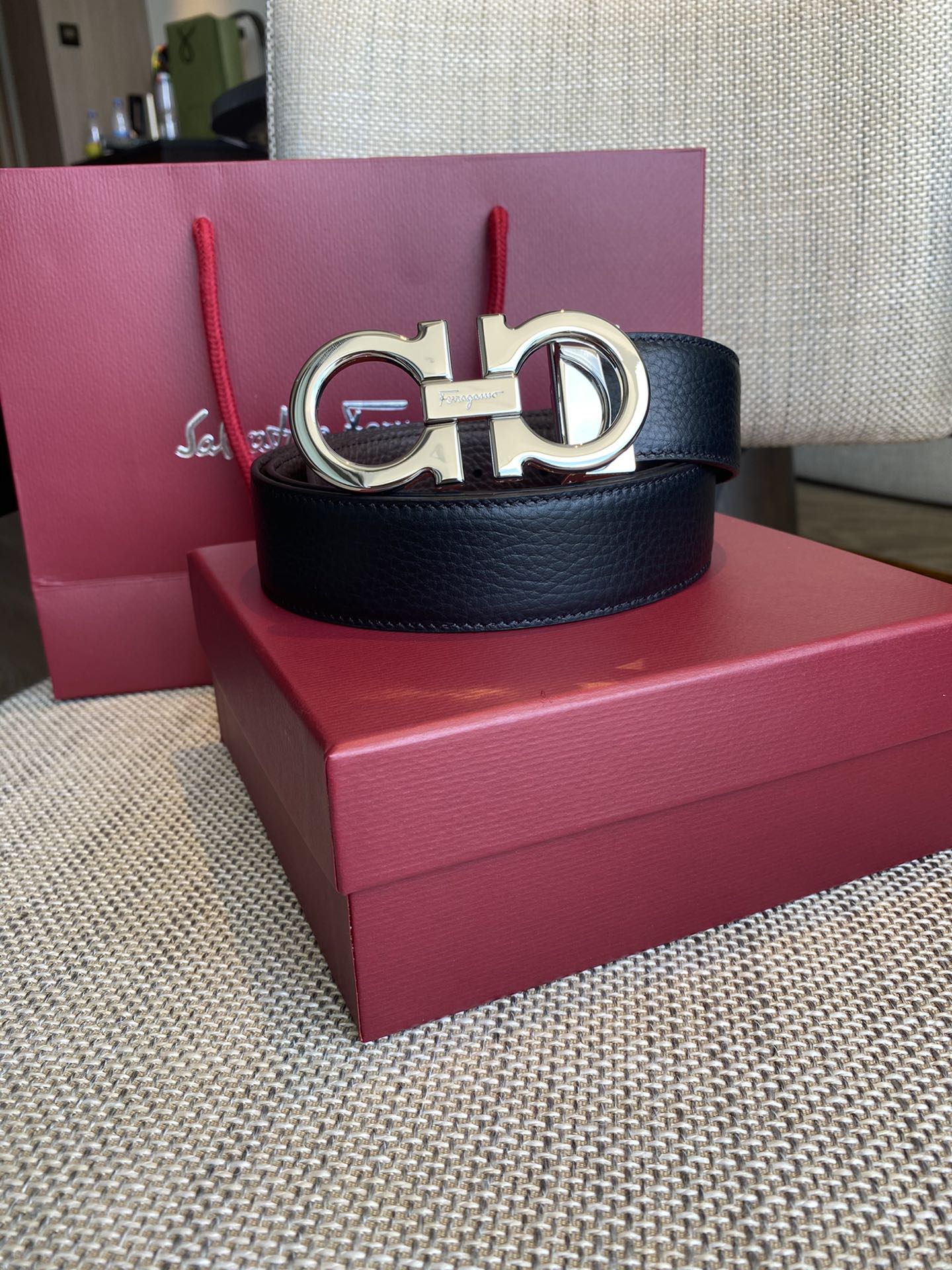 Salvatore Ferragamo Male Basic Belt Cow Leather M