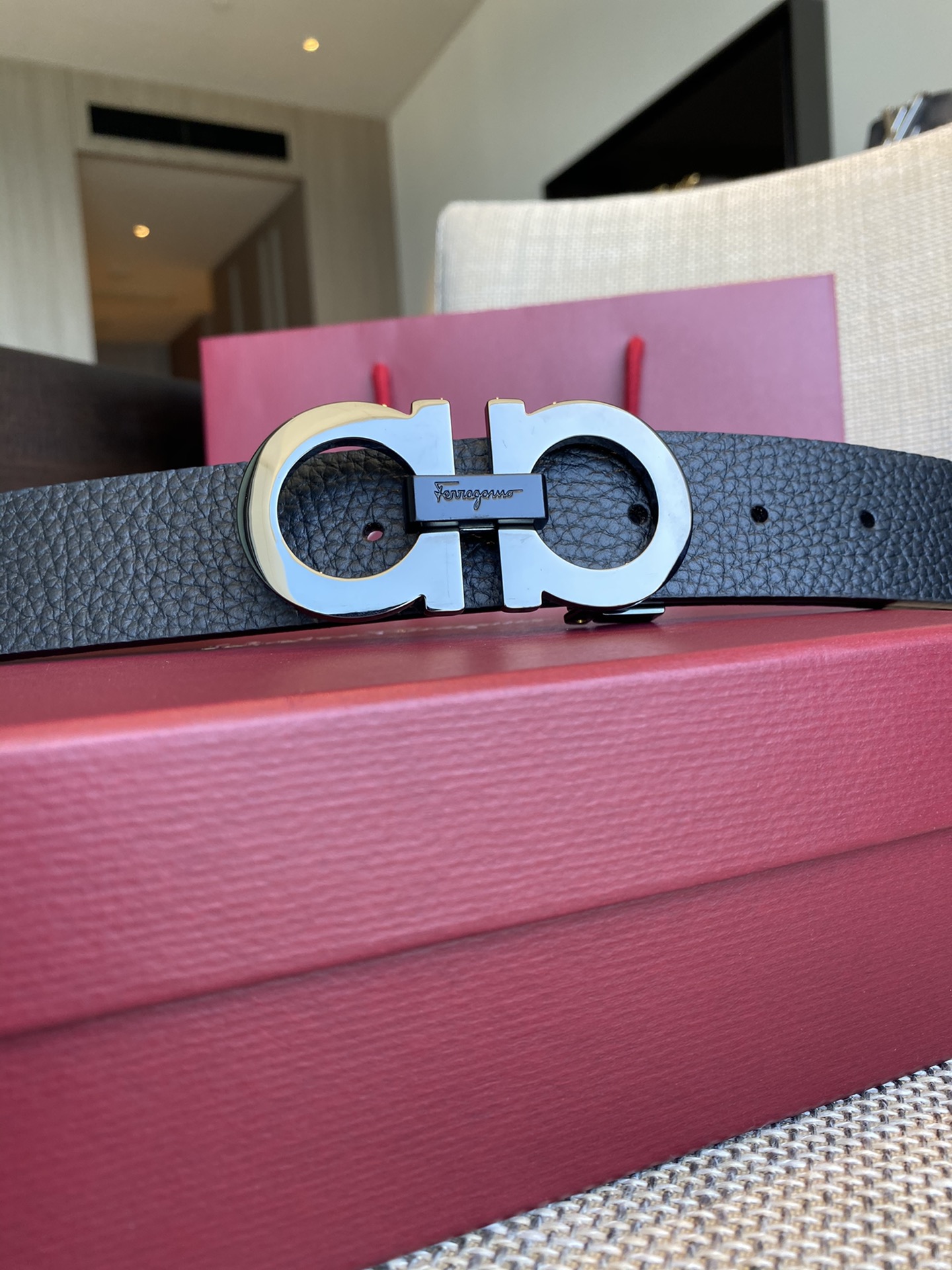 Salvatore Ferragamo Male Basic Belt Cow Leather M