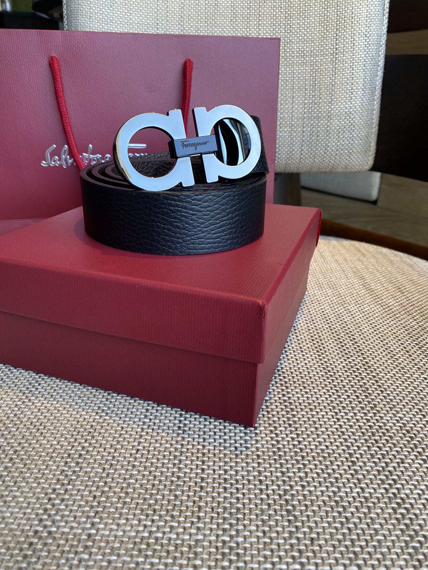 Salvatore Ferragamo Male Basic Belt Cow Leather M