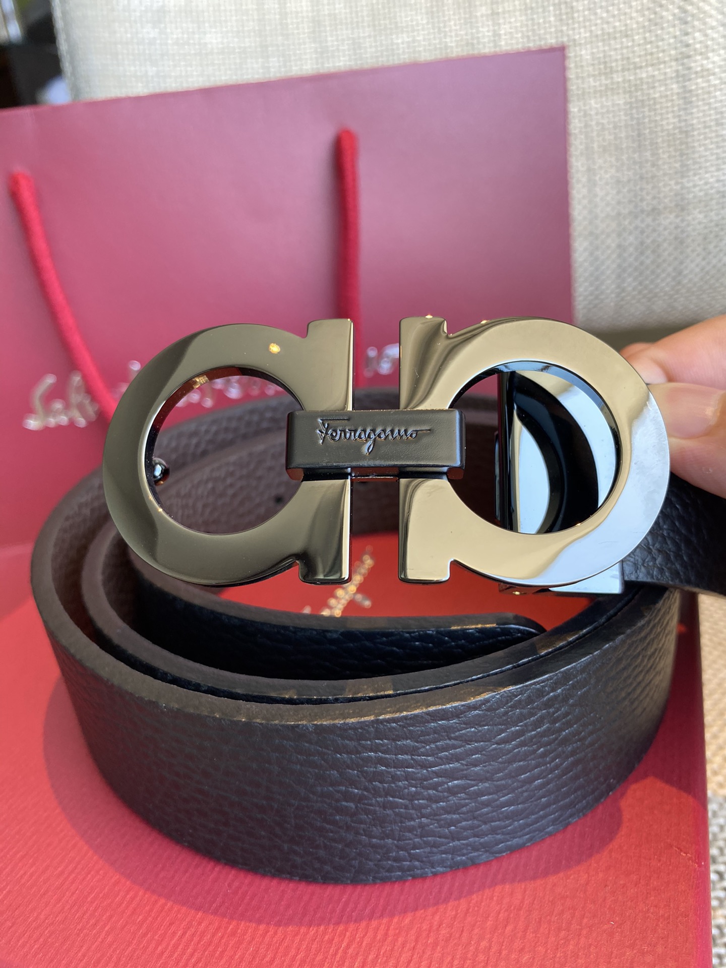 Salvatore Ferragamo Male Basic Belt Cow Leather M