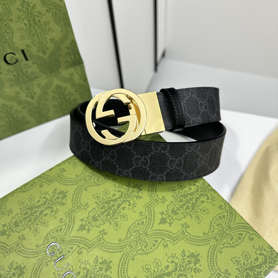Gucci Basic Belt Cow Leather S-m