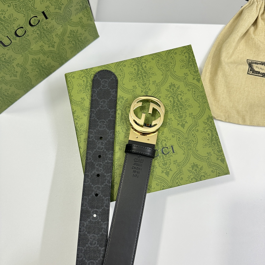 Gucci Basic Belt Cow Leather S-m