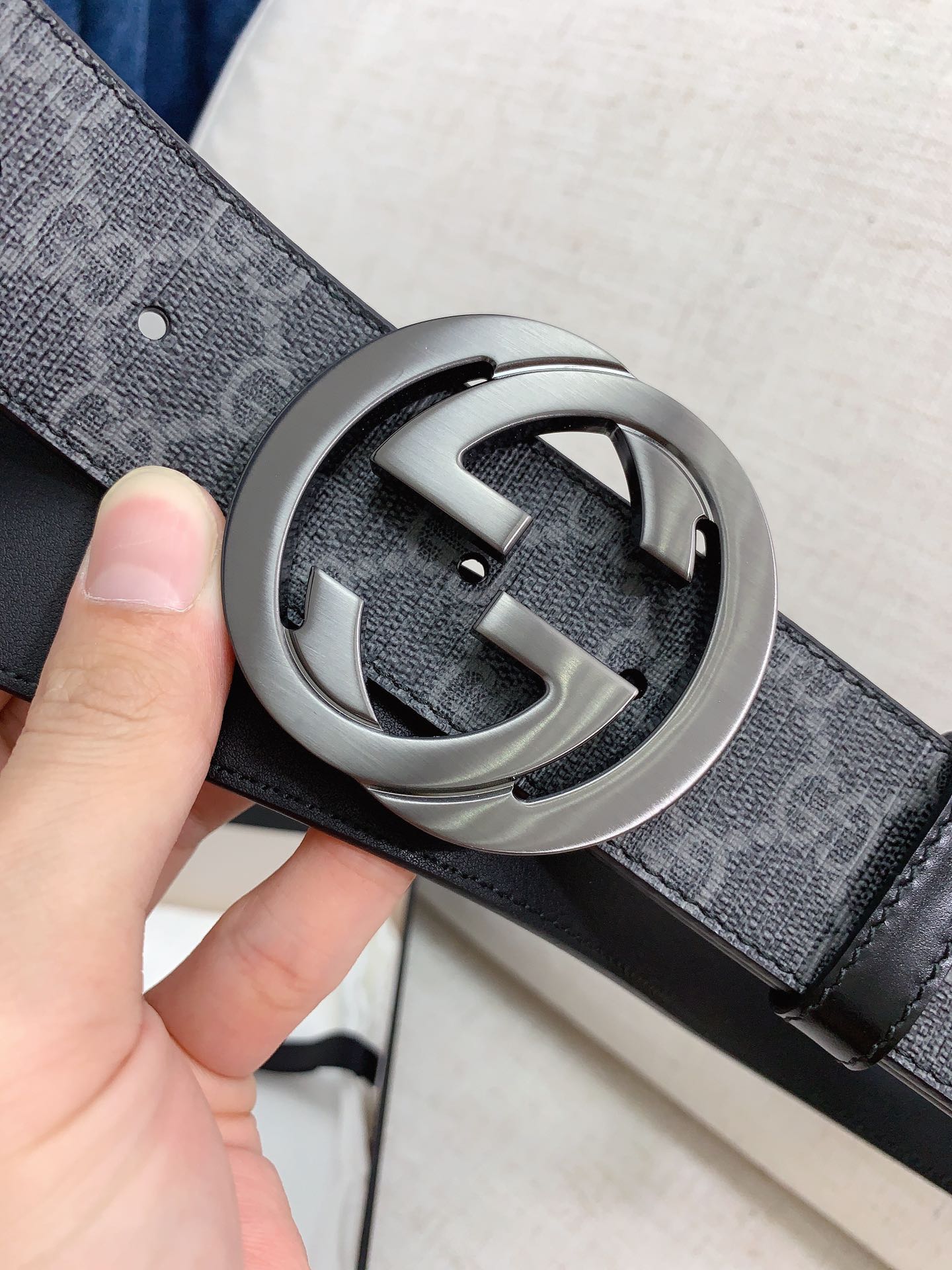 Gucci Basic Belt Cow Leather Waterproof 38mm