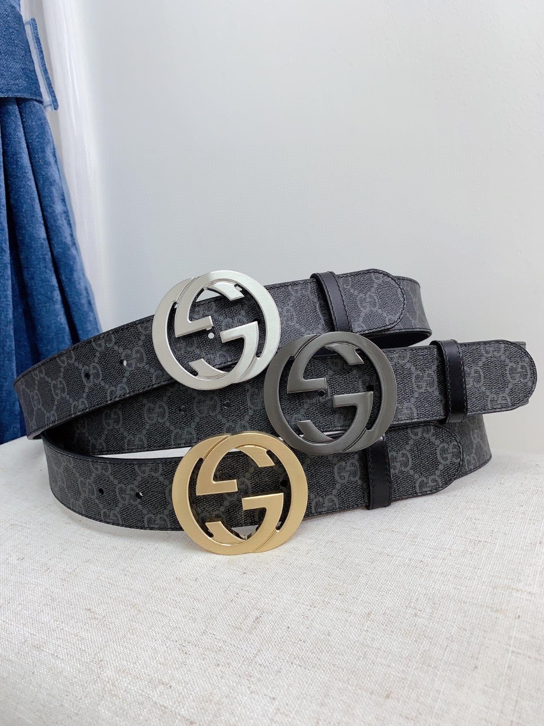 Gucci Basic Belt Cow Leather Waterproof 38mm