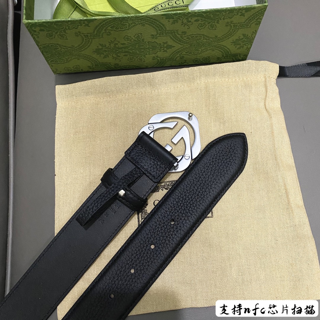 Gucci Male Basic Belt Cow Leather Black 13514