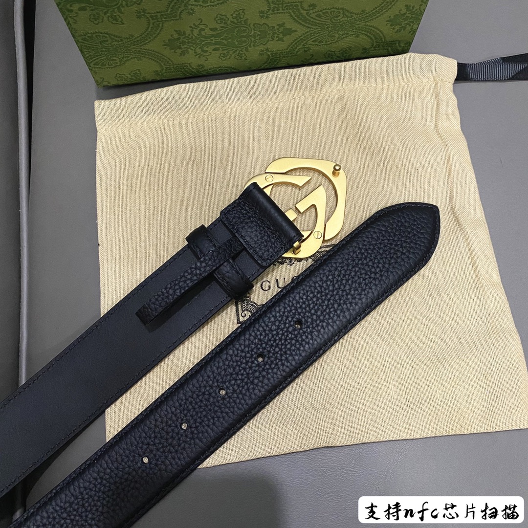 Gucci Male Basic Belt Cow Leather Black 13514