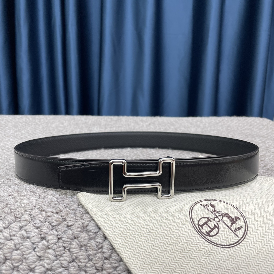 Hermès Male Leather Belt S-m