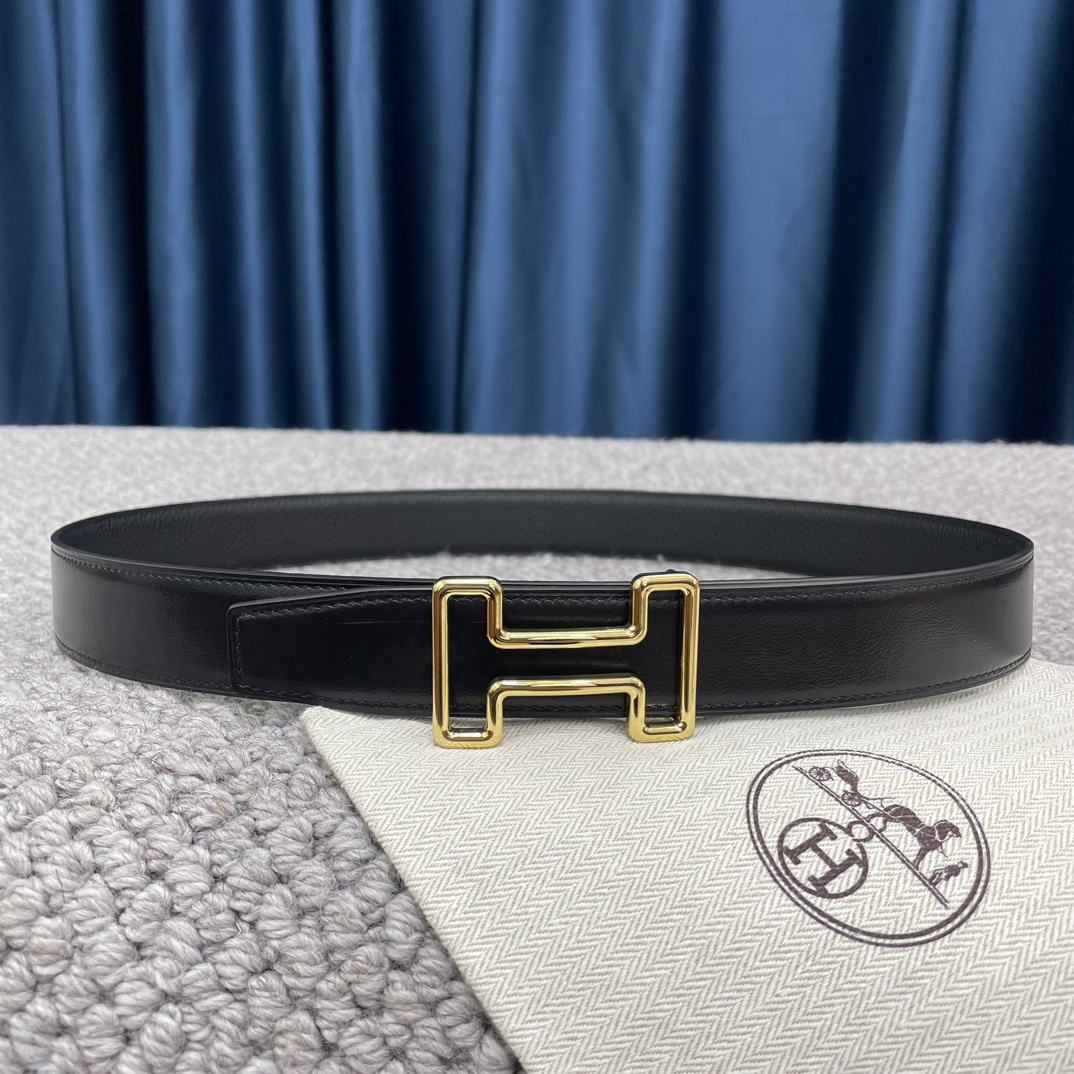 Hermès Male Leather Belt S-m