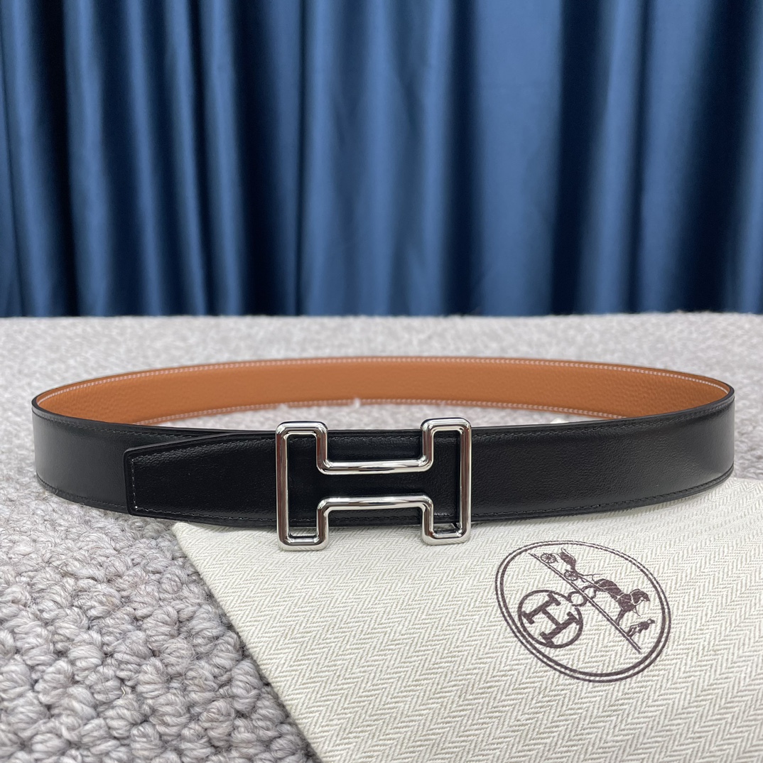 Hermès Male Leather Belt S-m
