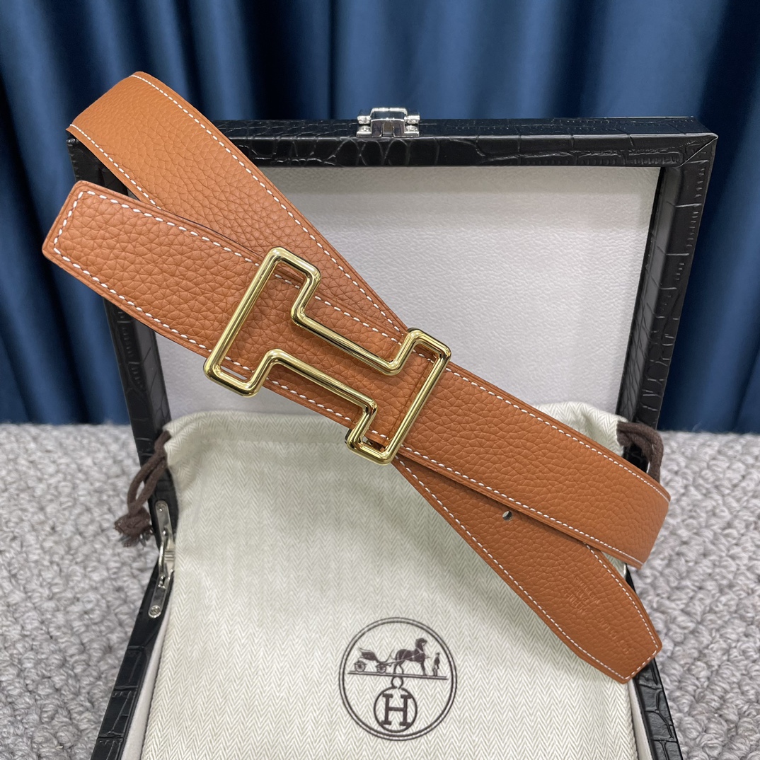 Hermès Male Leather Belt S-m