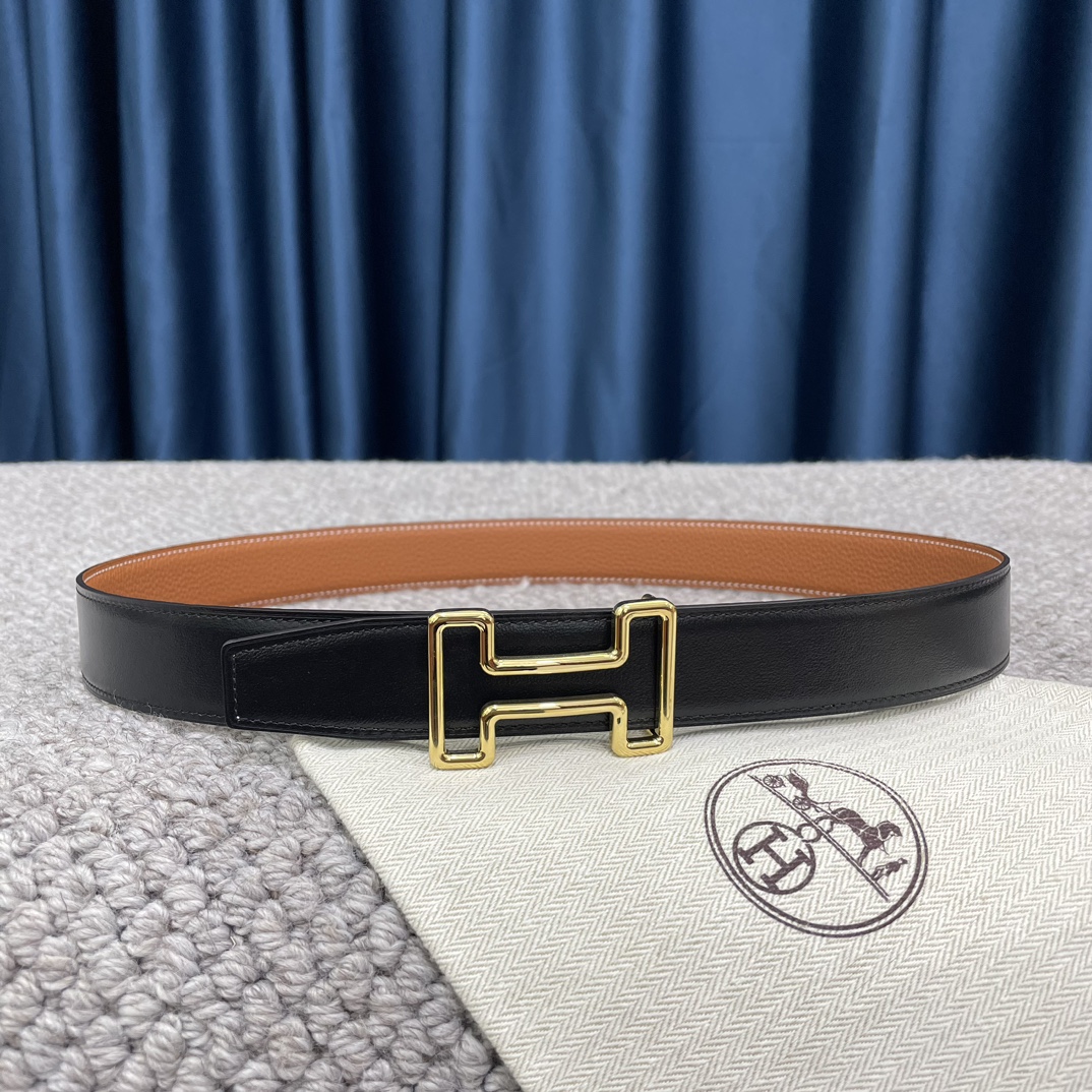 Hermès Male Leather Belt S-m