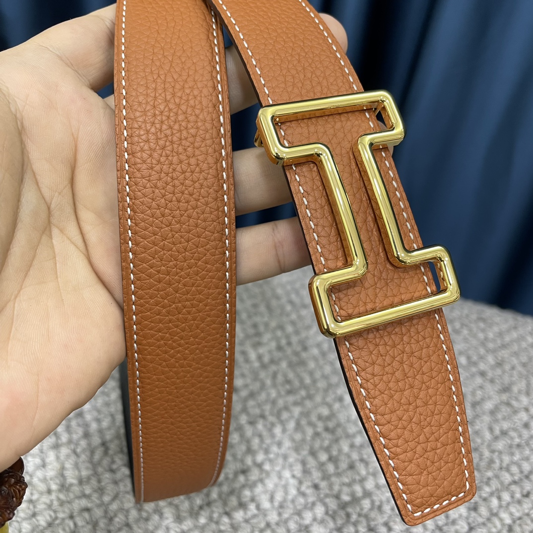 Hermès Male Leather Belt S-m