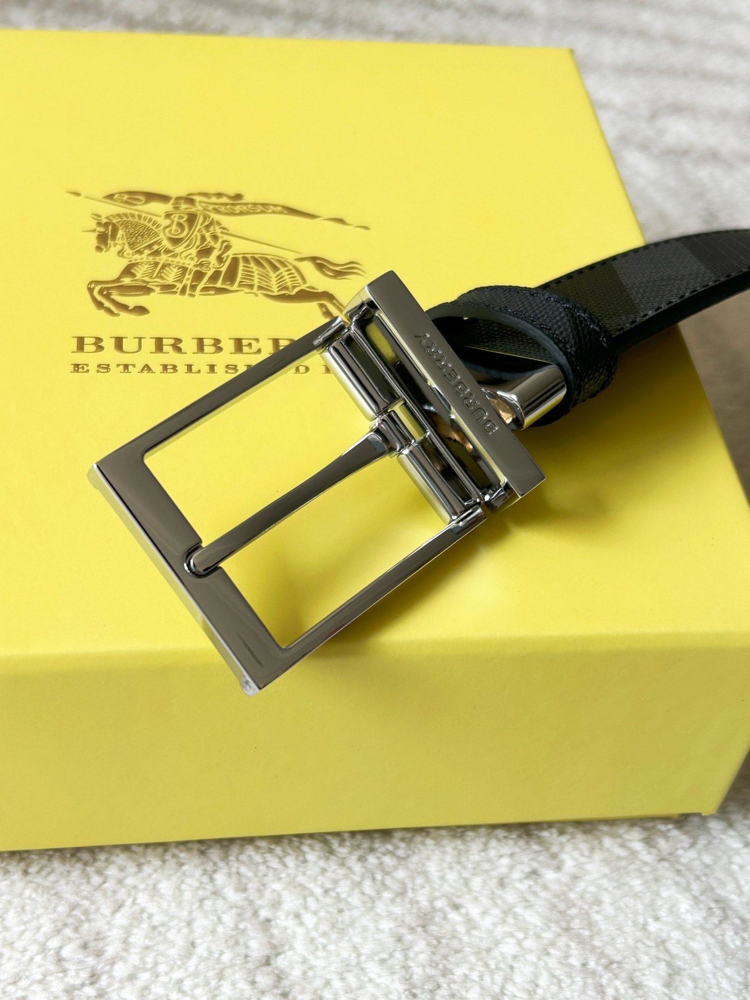 Burberry Male Basic Belt Cow Leather M-l