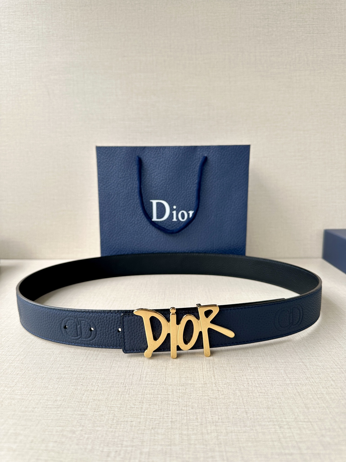 Dior Basic Belt Cow Leather Black