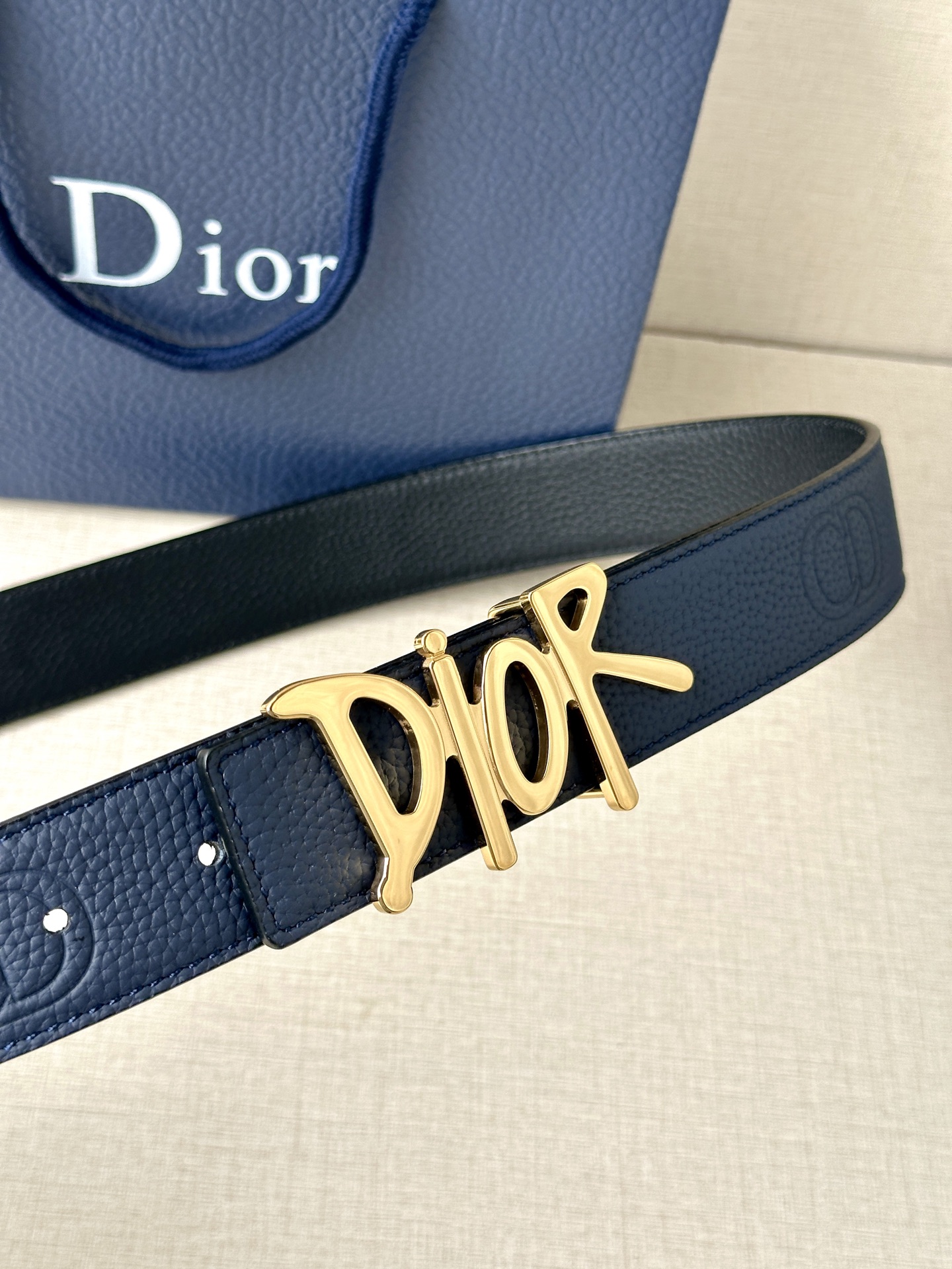 Dior Basic Belt Cow Leather Black