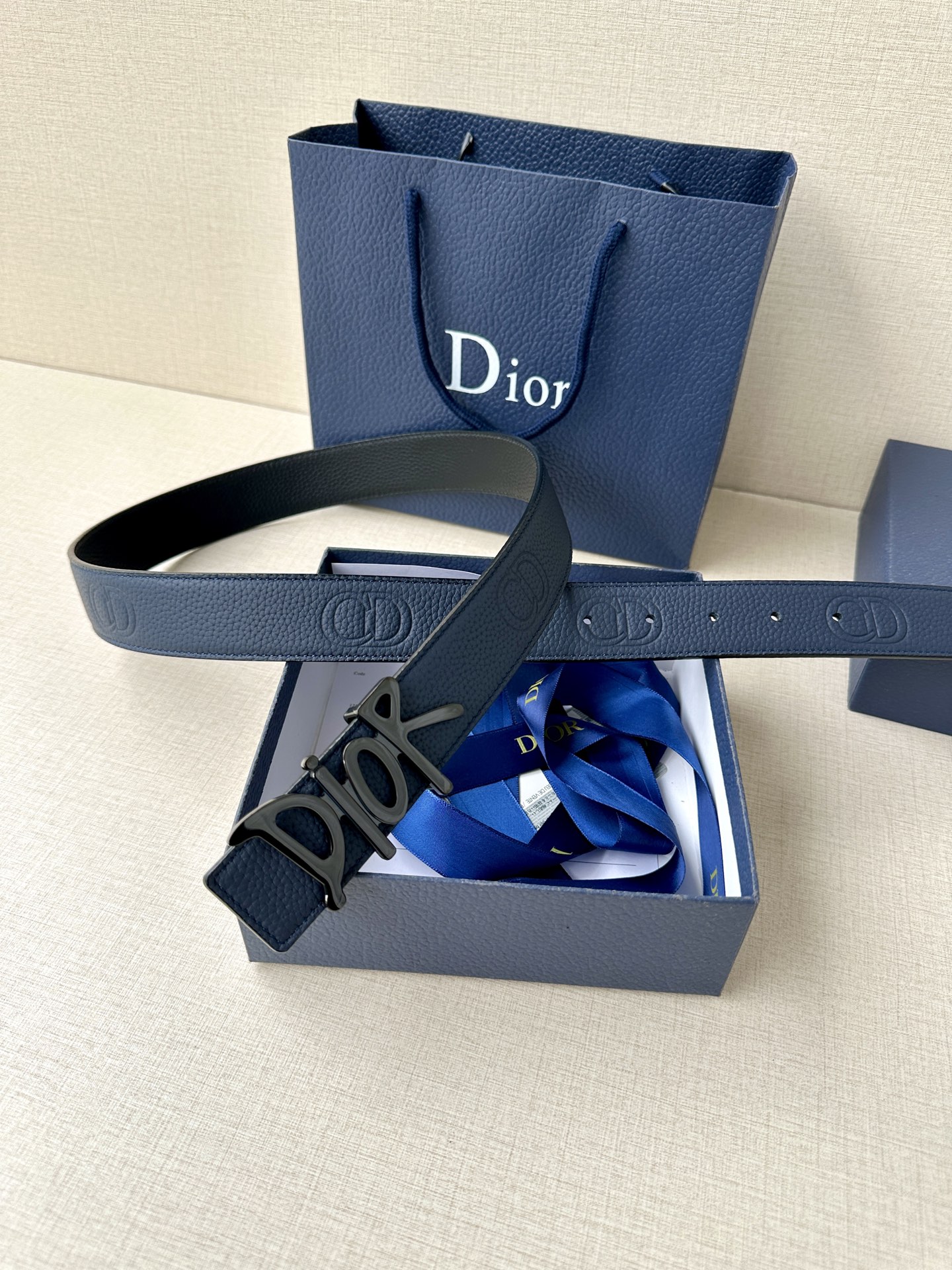 Dior Basic Belt Cow Leather Black
