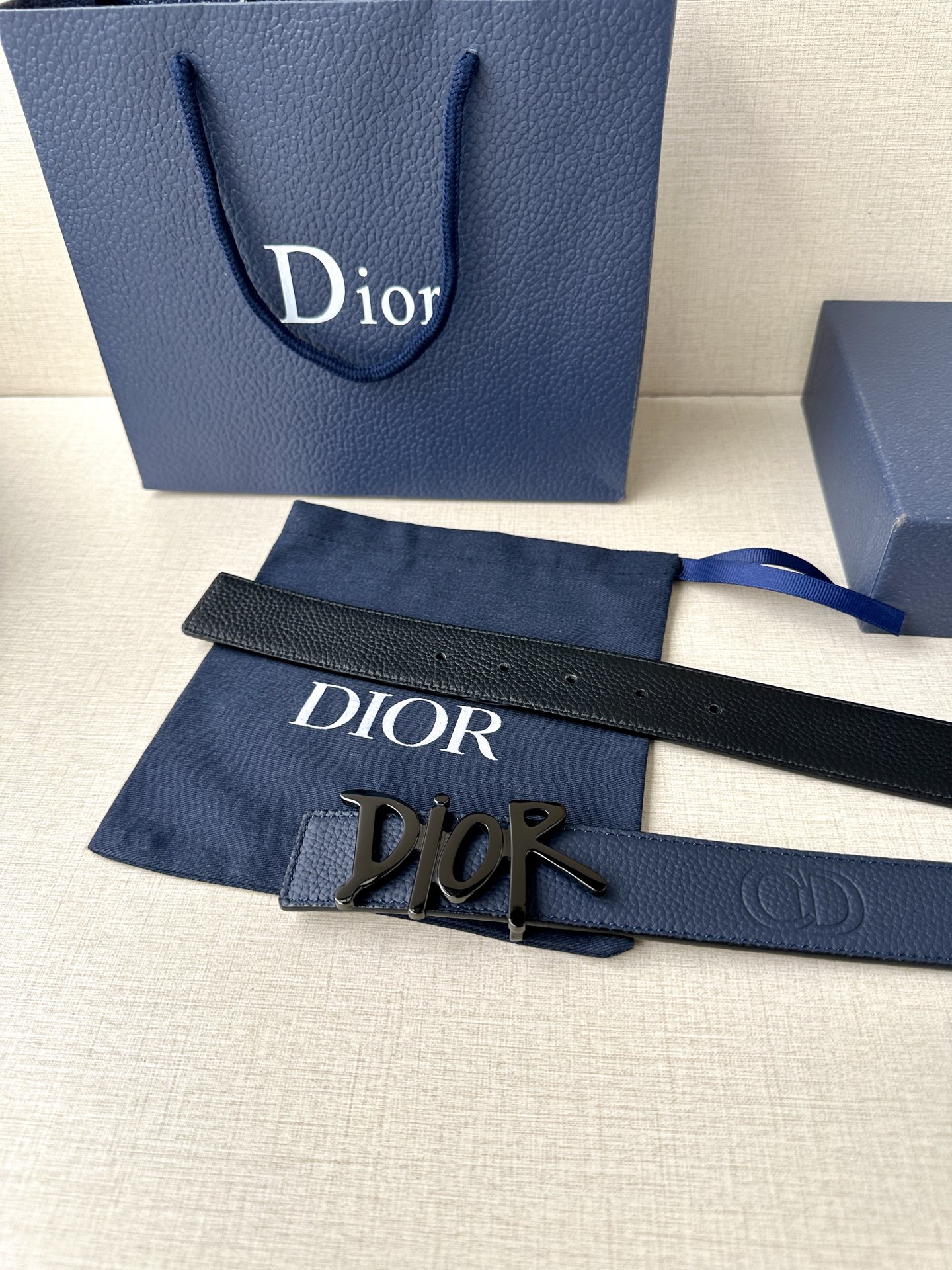 Dior Basic Belt Cow Leather Black