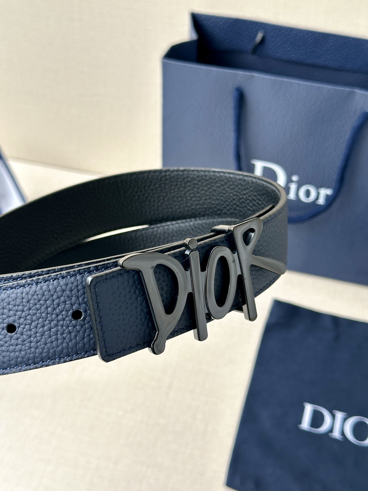 Dior Basic Belt Cow Leather Black