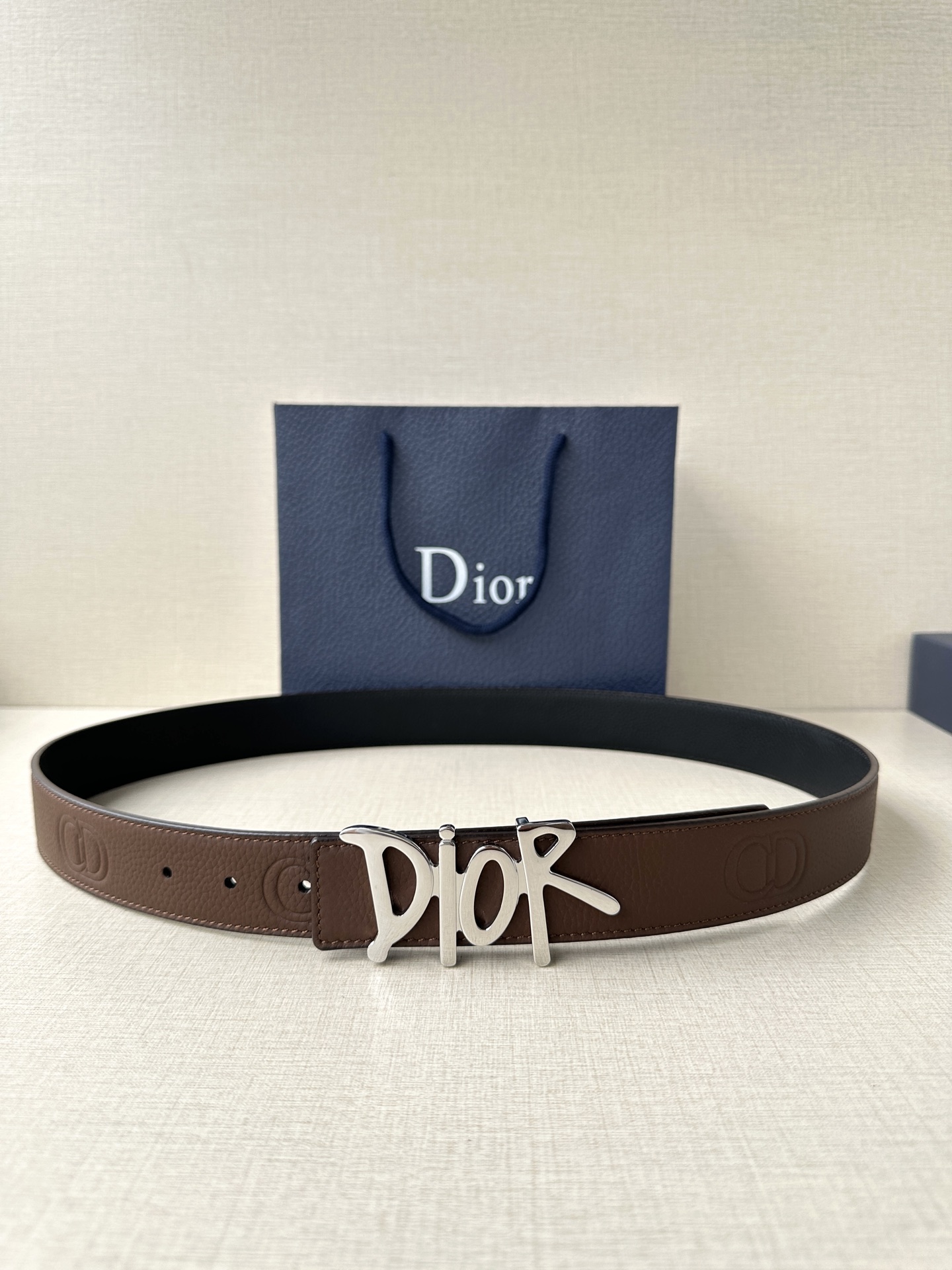 Dior Basic Belt Cow Leather Black