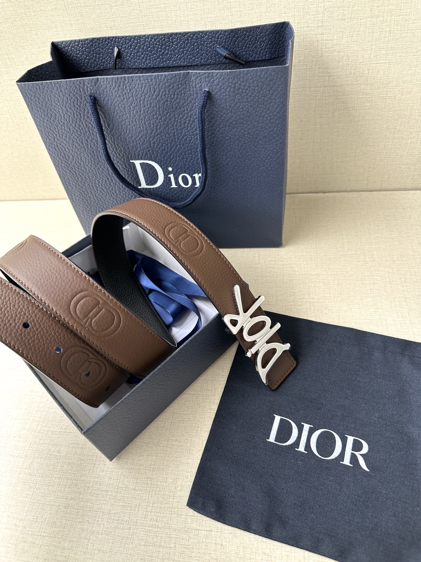 Dior Basic Belt Cow Leather Black