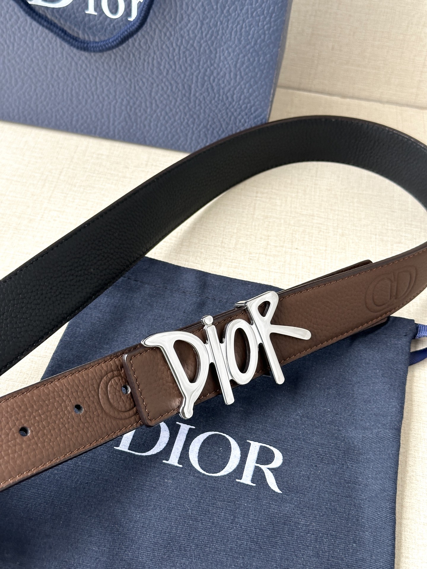 Dior Basic Belt Cow Leather Black
