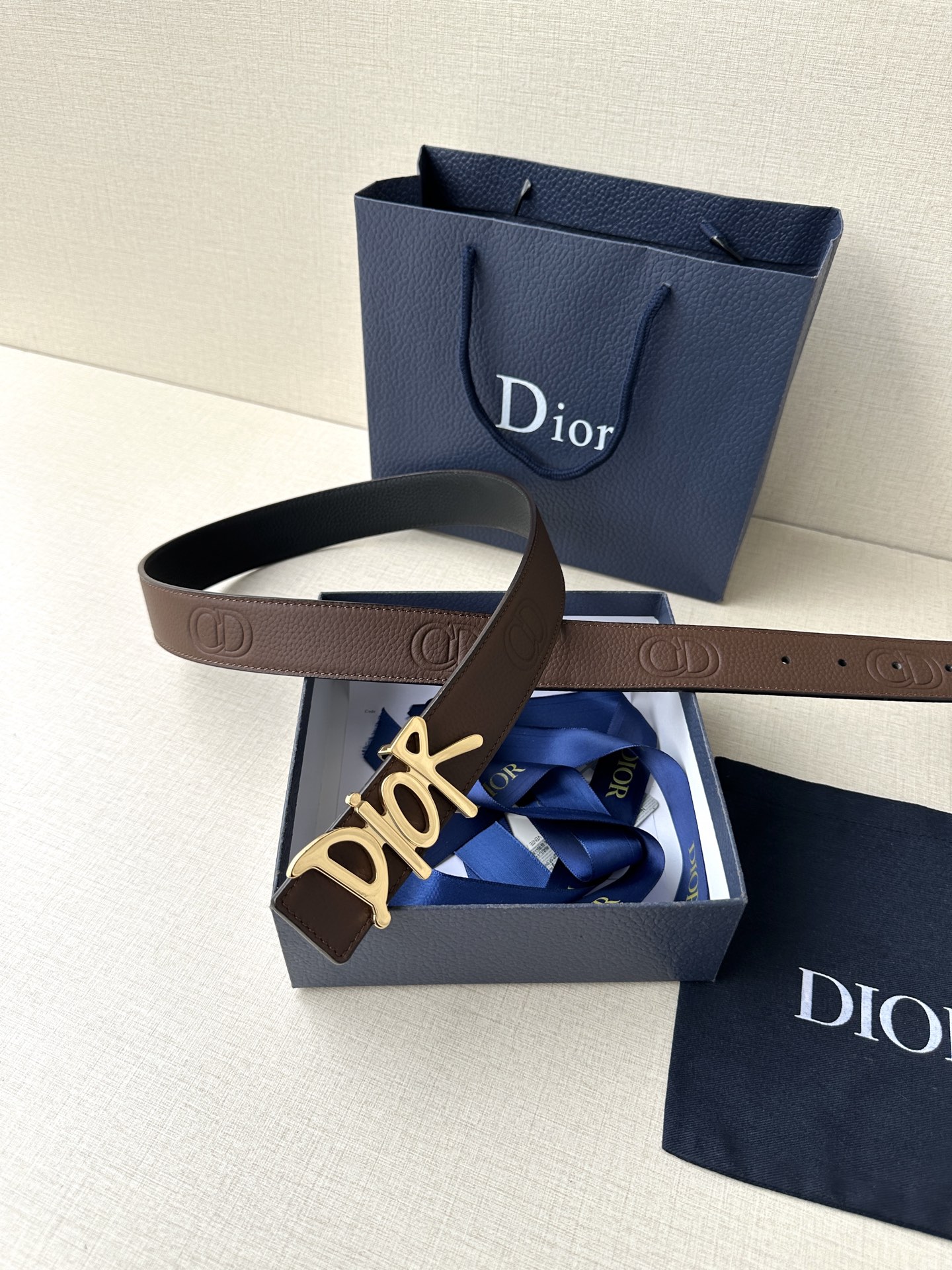 Dior Basic Belt Cow Leather Black