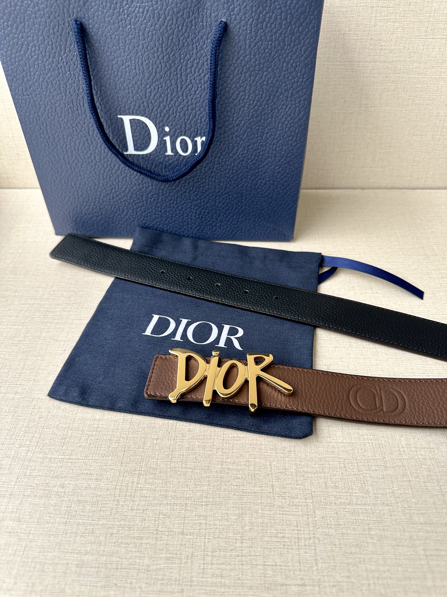 Dior Basic Belt Cow Leather Black