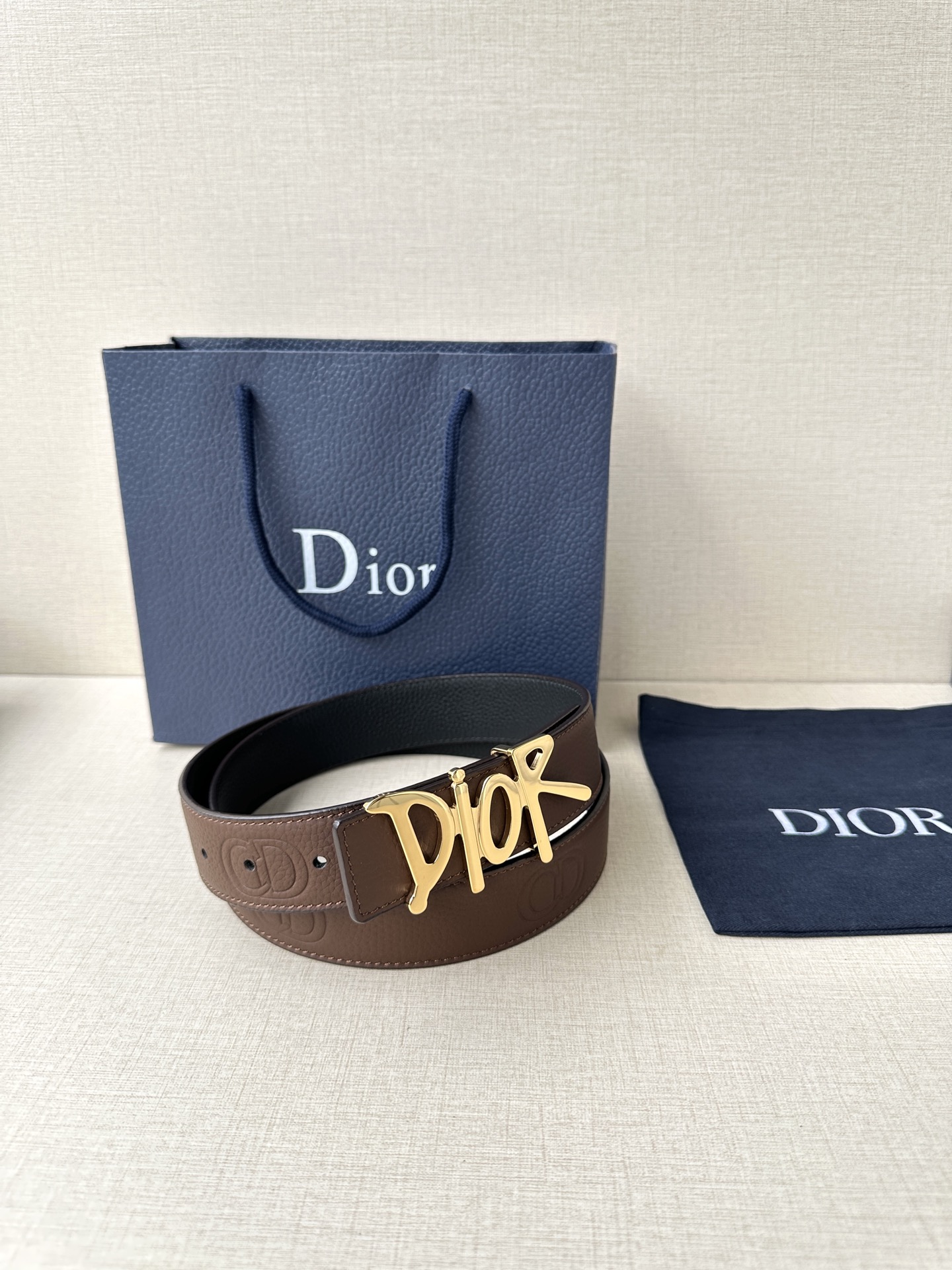 Dior Basic Belt Cow Leather Black