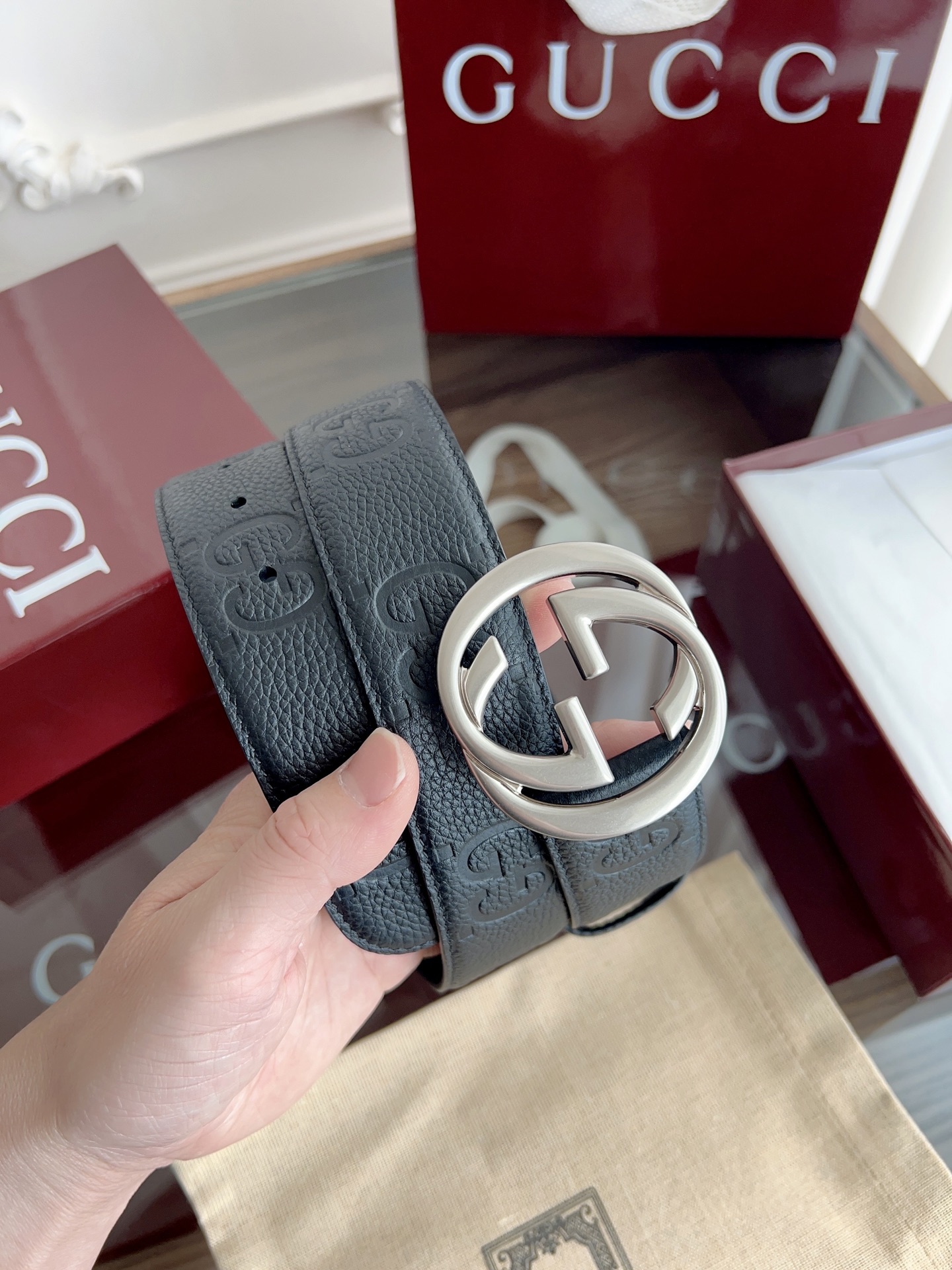 Gucci Basic Belt 13514-m-l