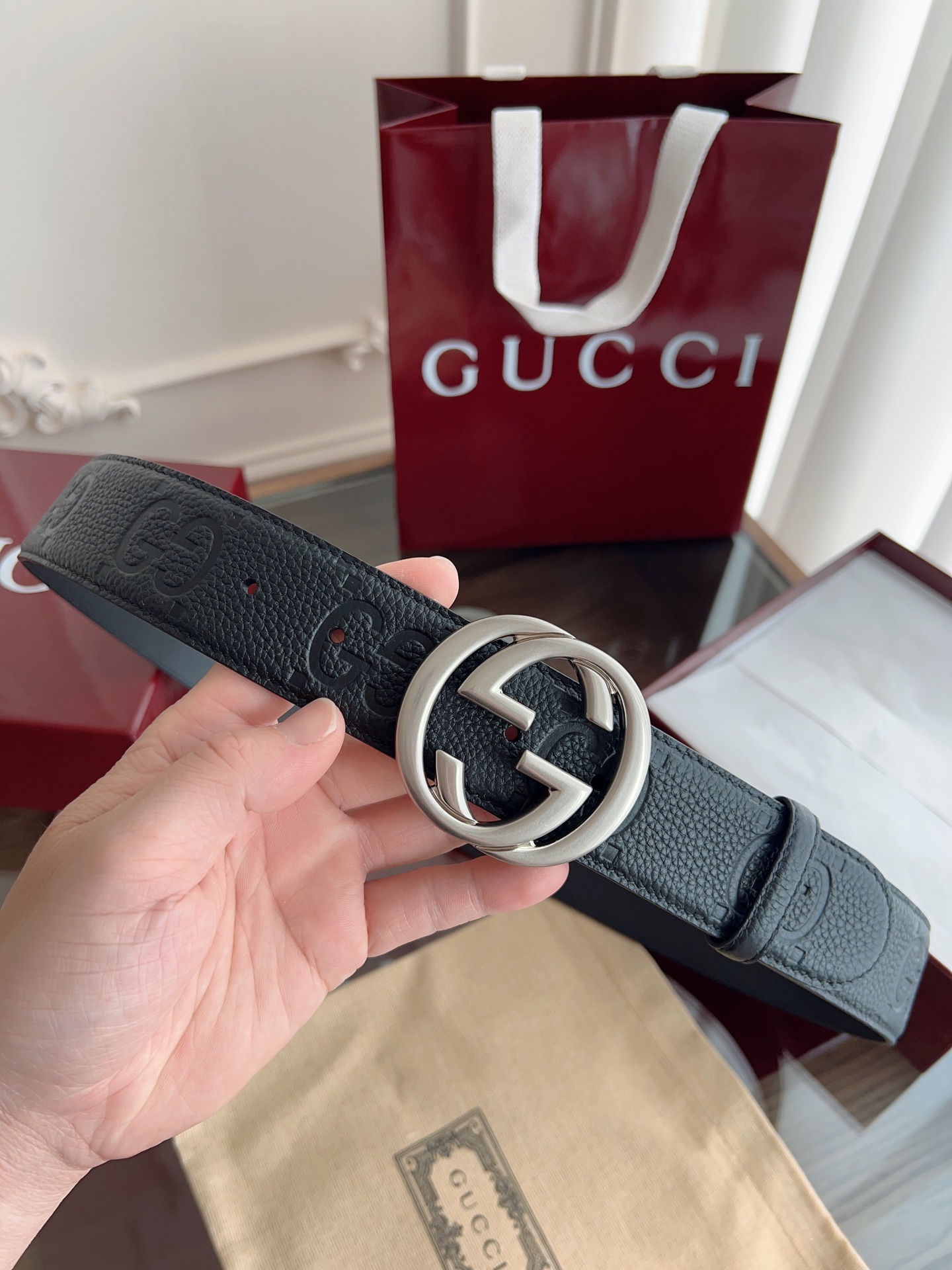 Gucci Basic Belt 13514-m-l