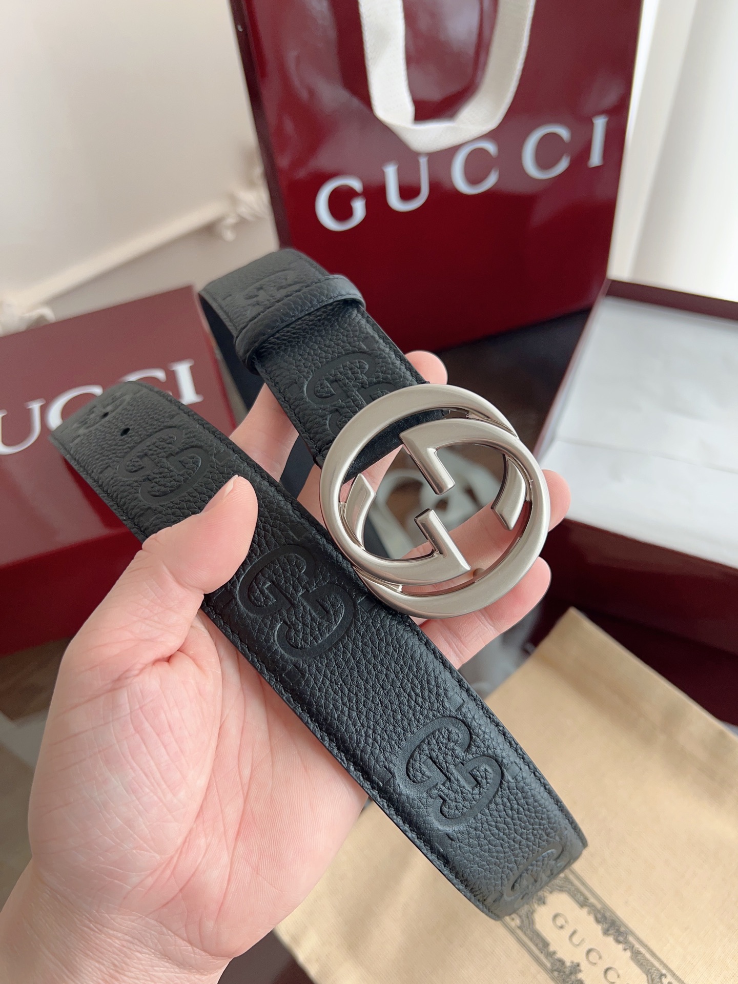 Gucci Basic Belt 13514-m-l