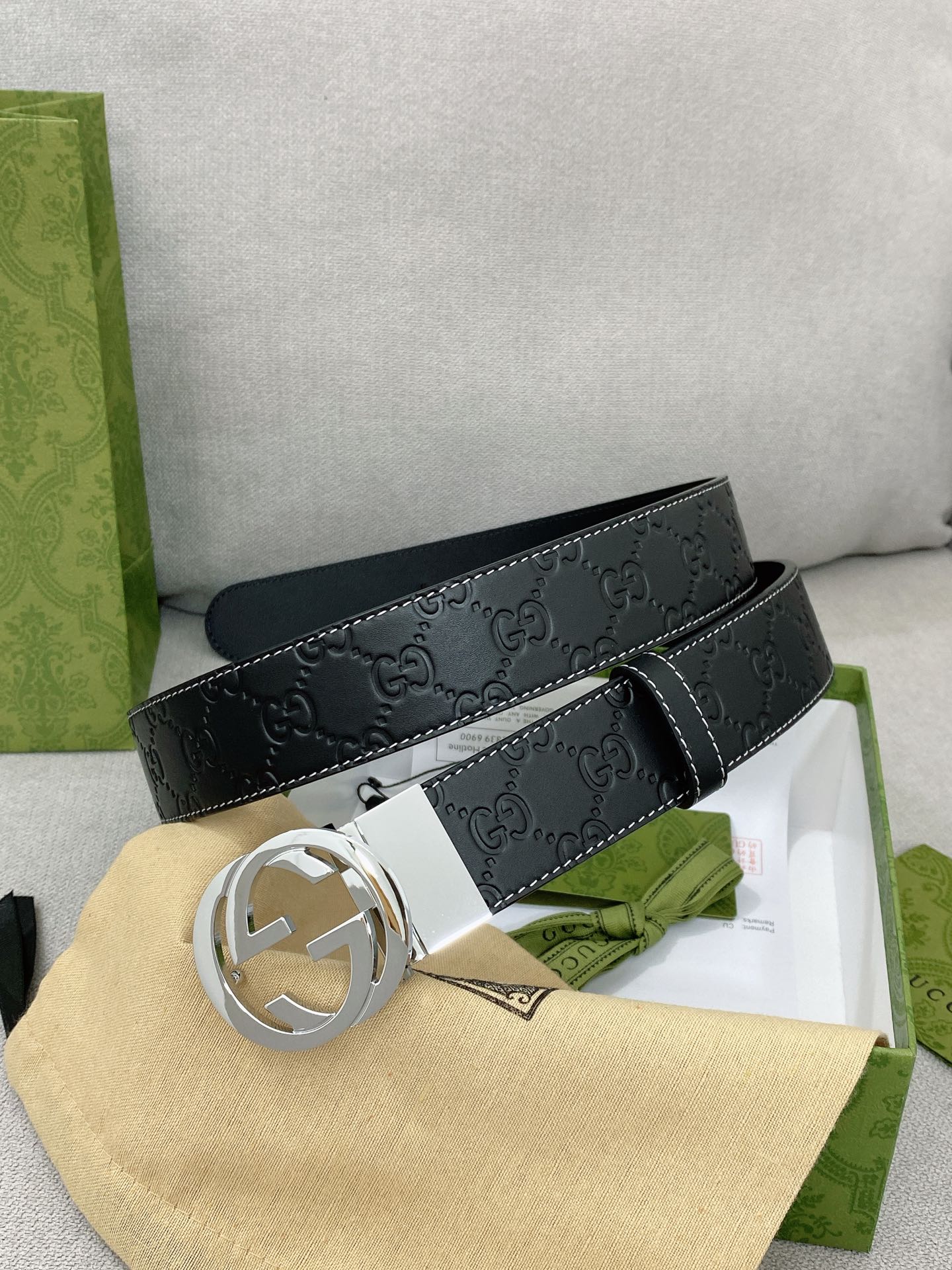 Gucci Basic Belt Top Grain Leather M