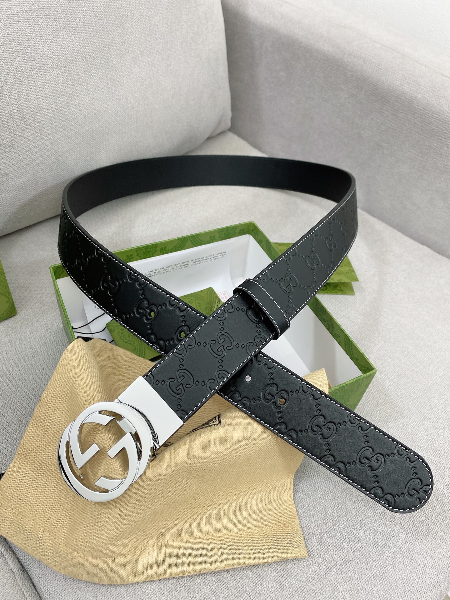 Gucci Basic Belt Top Grain Leather M