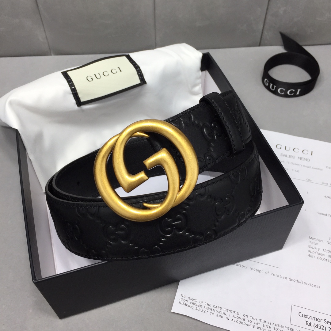Gucci Basic Belt Cow Leather 13514-m