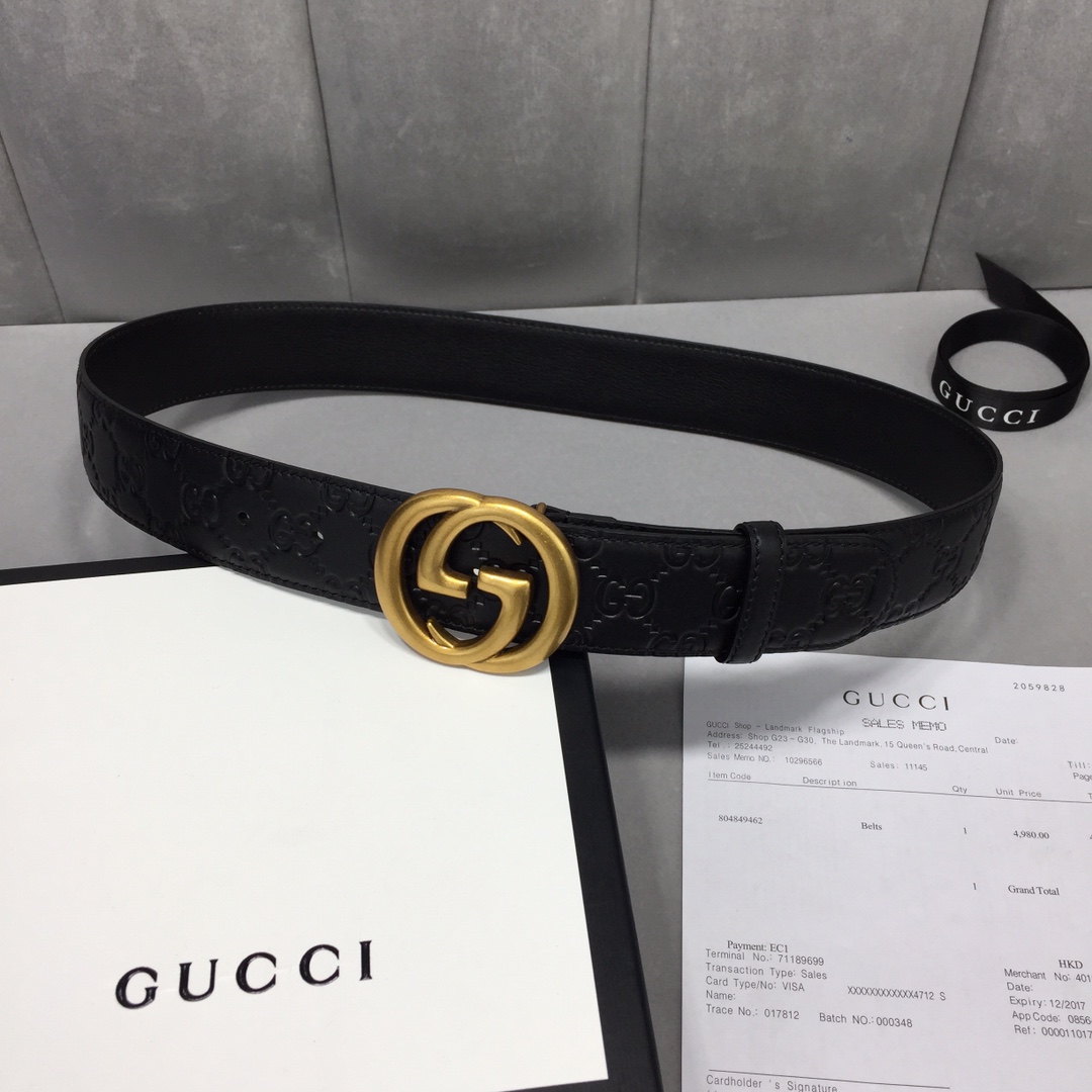 Gucci Basic Belt Cow Leather 13514-m