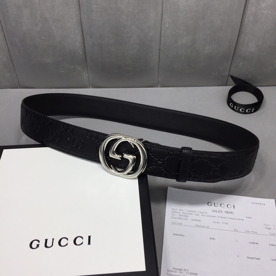 Gucci Basic Belt Cow Leather 13514-m