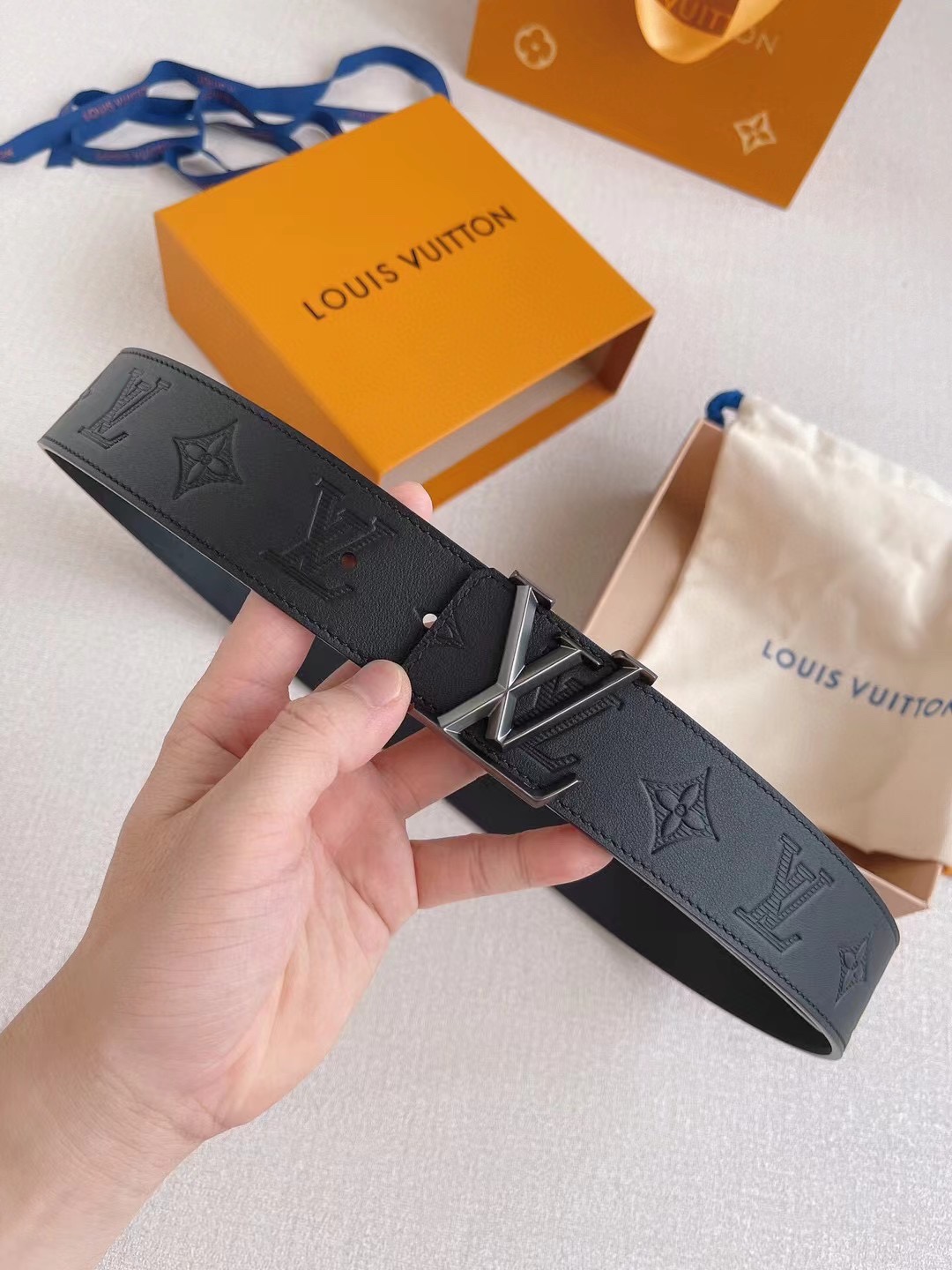 Louis Vuitton Basic Belt Cow Leather 40mm-m-l