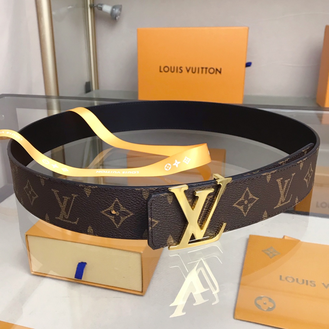 Louis Vuitton Male Basic Belt Cow Leather S-m-l