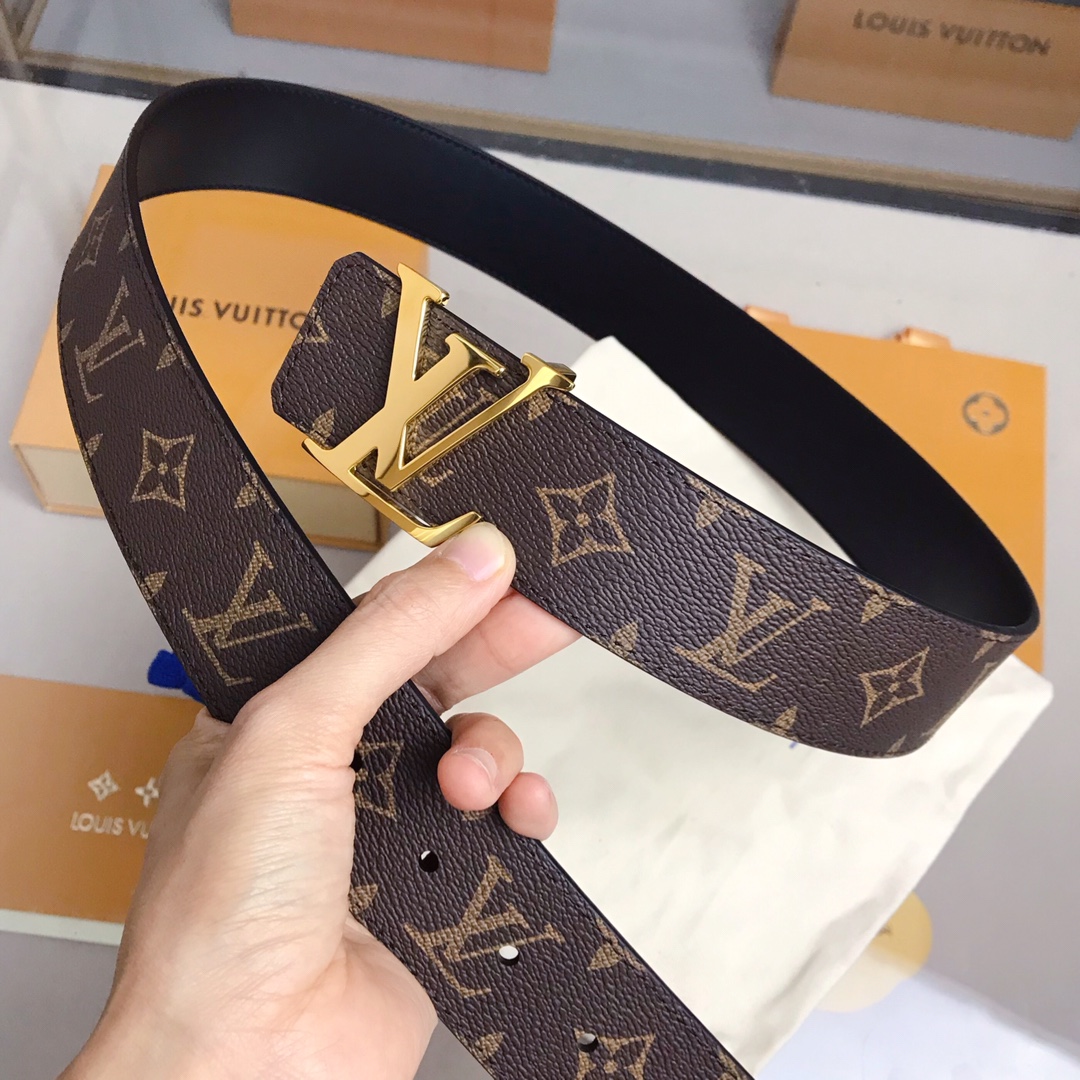 Louis Vuitton Male Basic Belt Cow Leather S-m-l