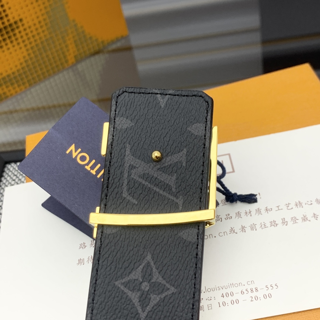 Louis Vuitton Male Basic Belt Cow Leather 13514-m-l